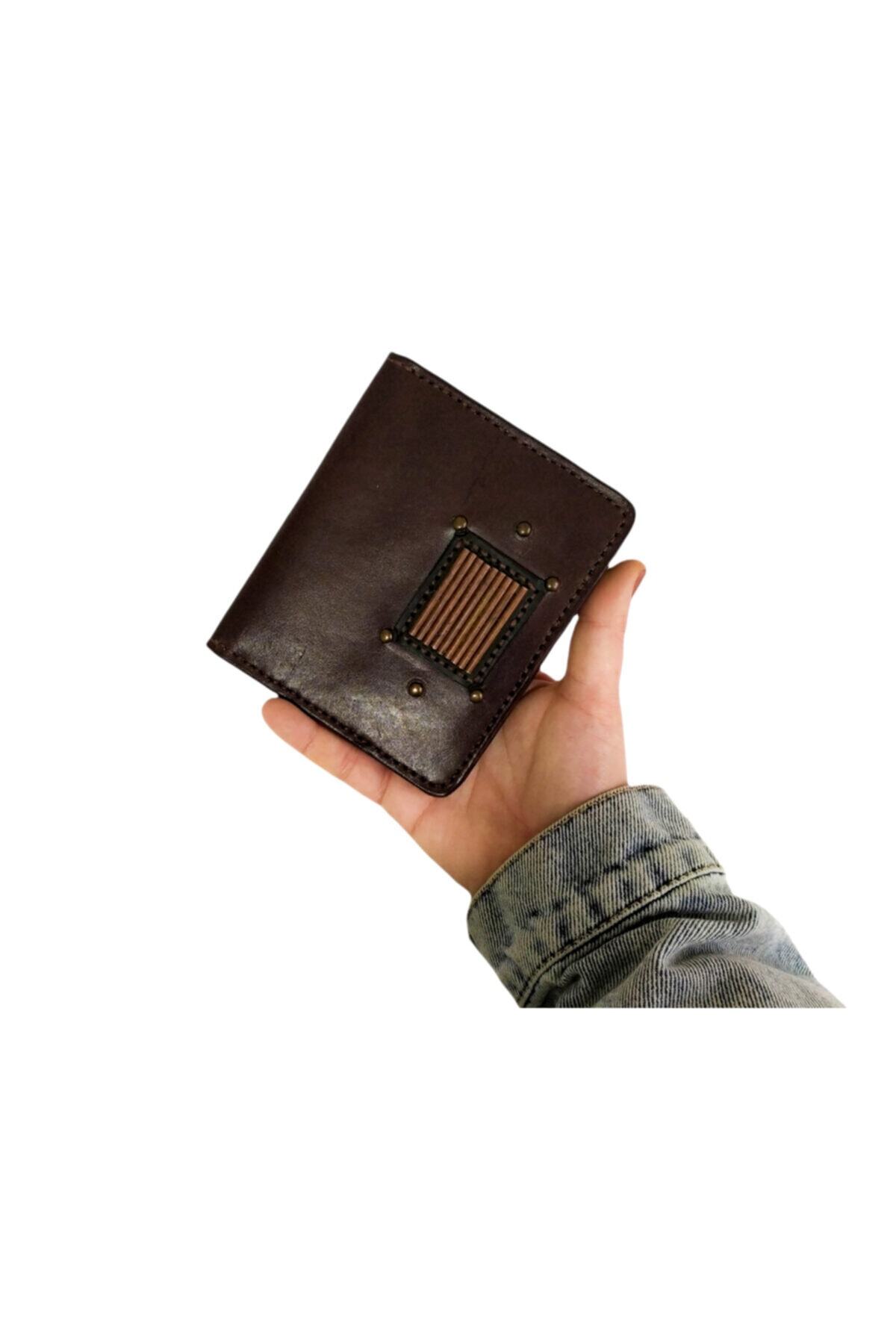 Pera Leather Craft Hakiki Deri Özel Tasarım Kahverengi Kadın  Cüzdan