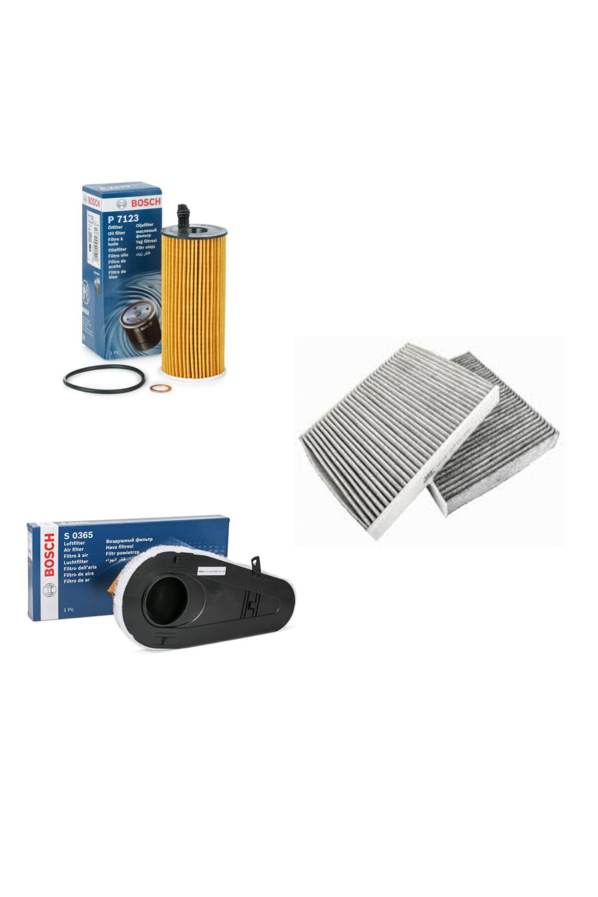 Bosch Filtre Bakım Seti Bmw 5 F10 520d Dizel 2010+ Hava + Yağ F.+ Polen
