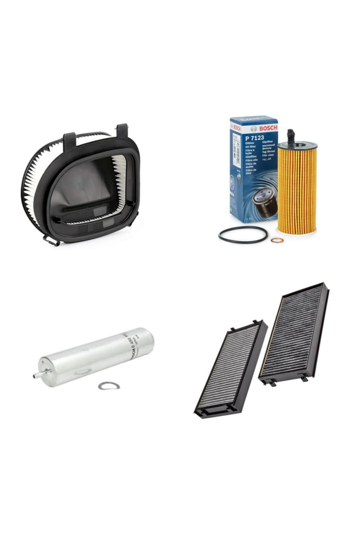 Bosch Filtre Bakım Seti Bmw X5 25 D 2014-2015 218 Beygir Hava + Yağ F.+ Yakıt Filtre + Polen Sardes
