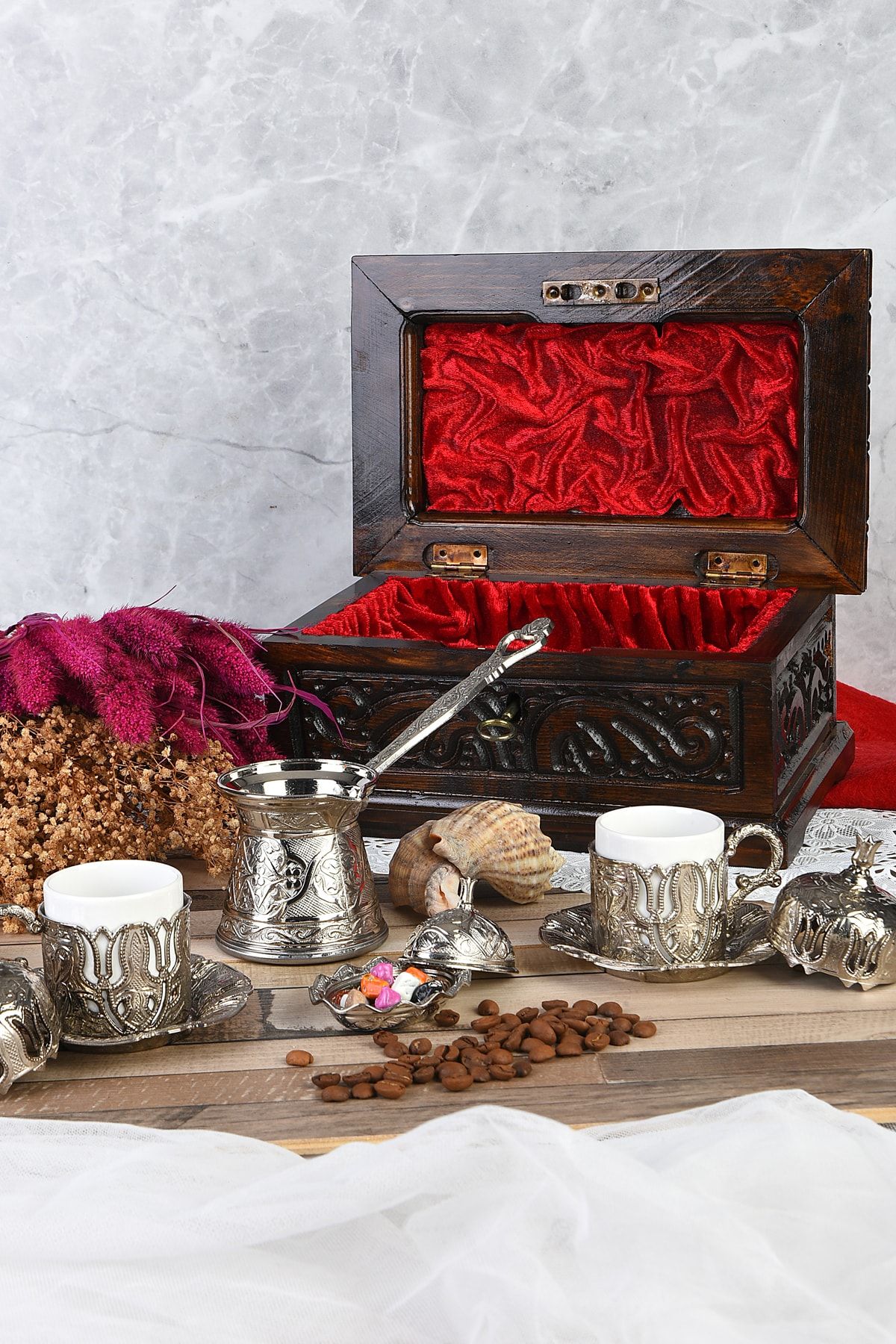 AVMSTORE Lüks Hediyelik Kahve Seti