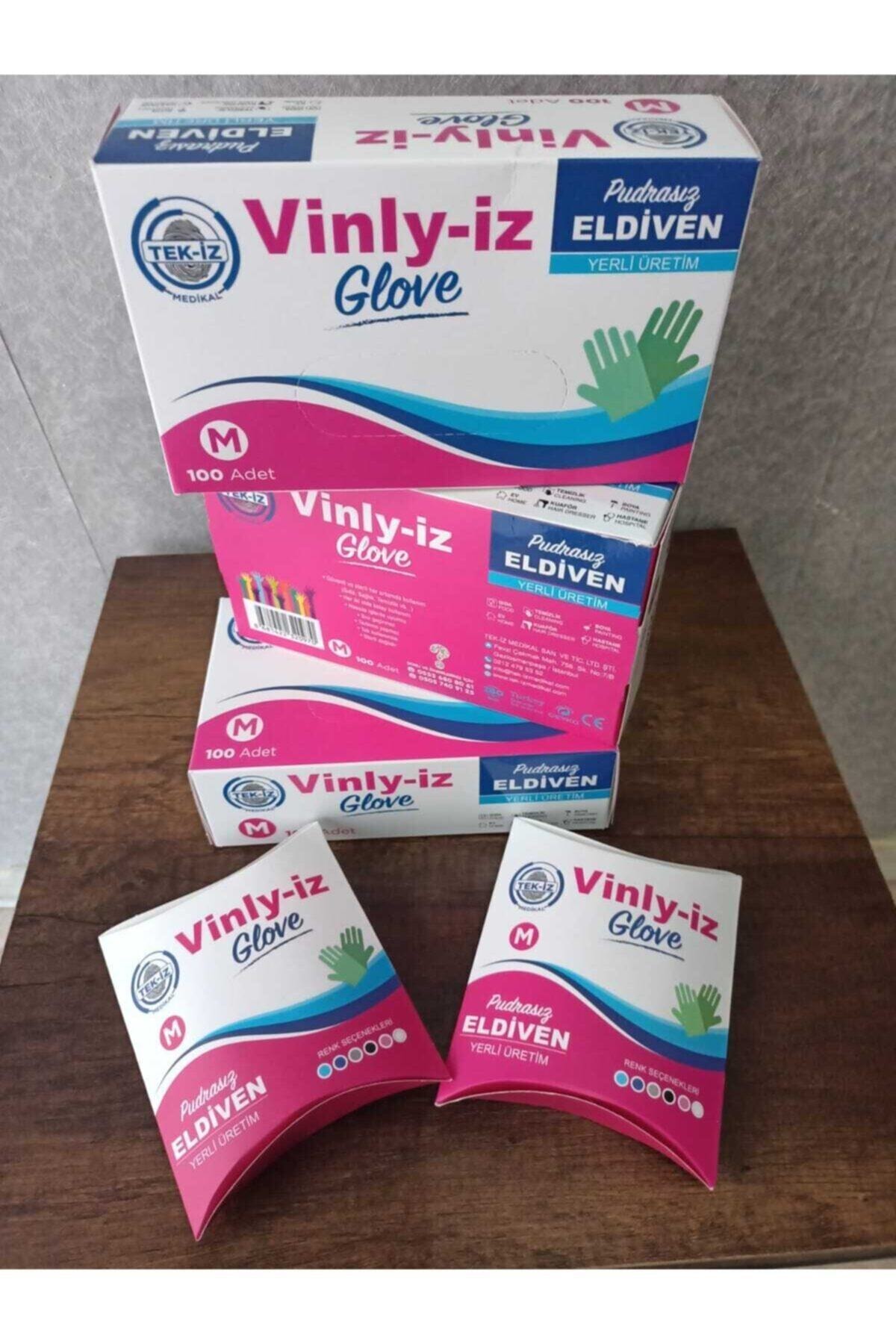 Vinly iz Glove Yeni Nesil Vinil Eldiven Mavi Renk Medium