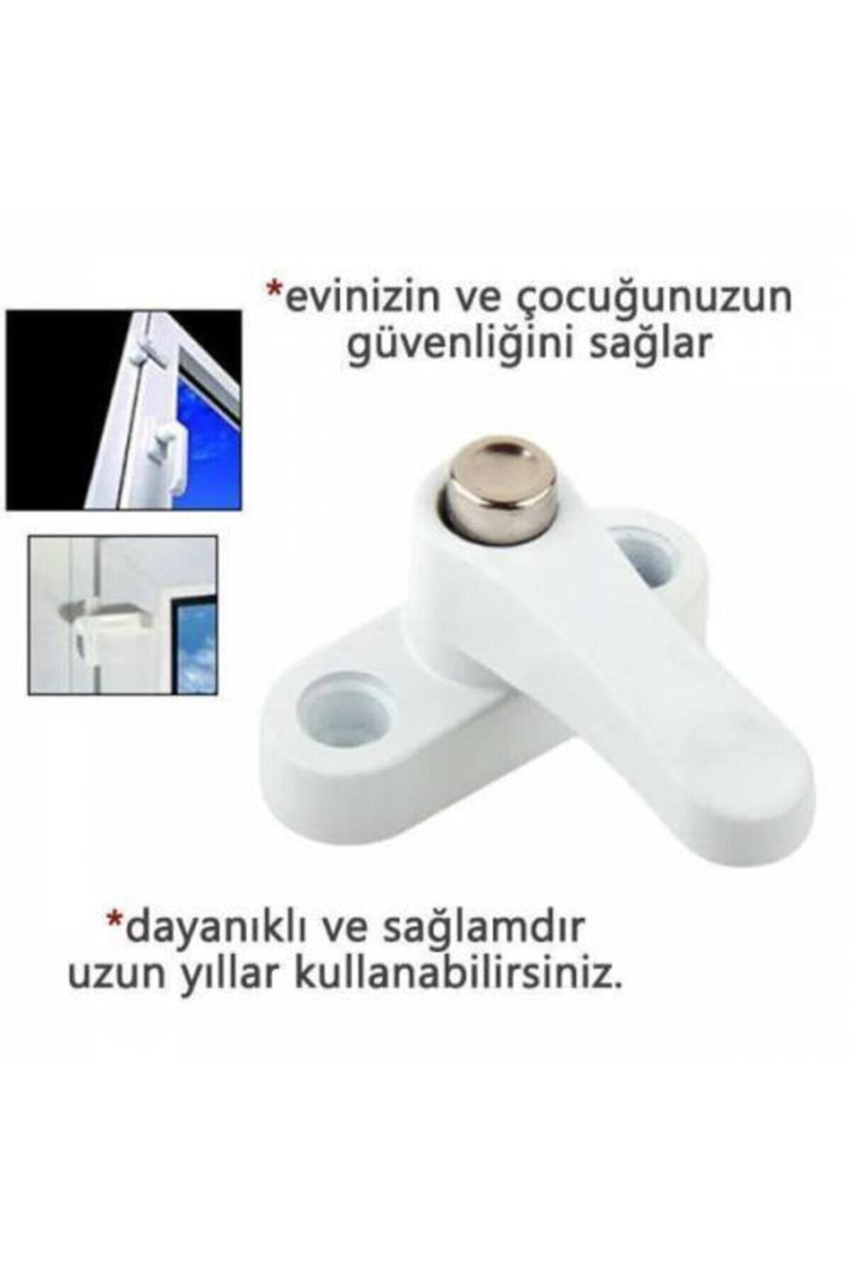 rennway Pvc Kapı Pencere Emniyet Kilidi - Düğmeli Pimapen Kilidi - Çelik
