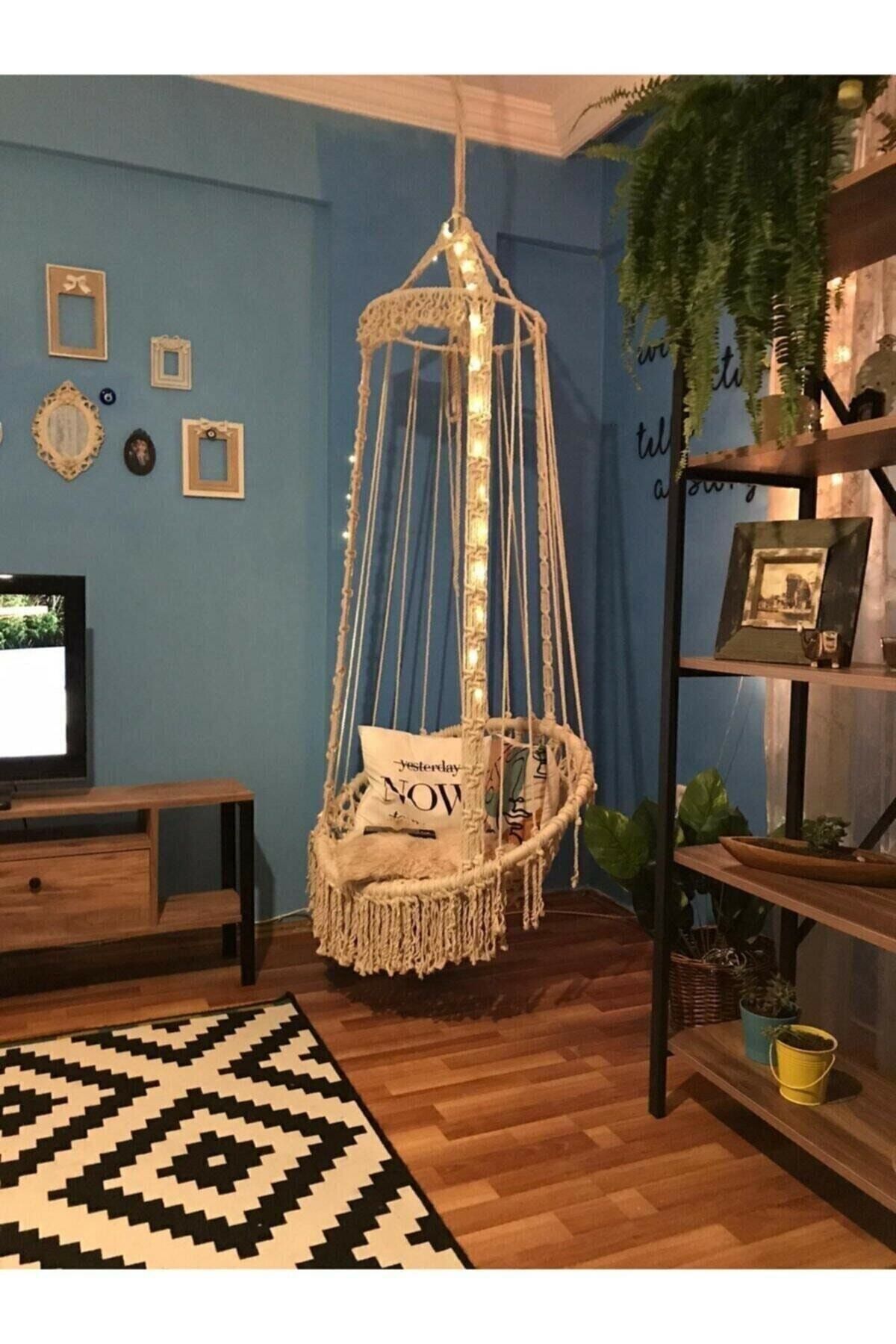 OckGarden's Hamakçılık Makrome Yuvarlak Salıncak Y75