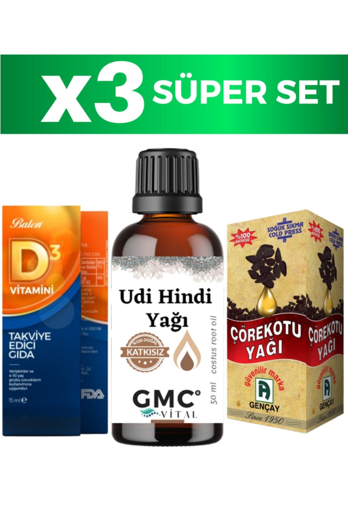 Gmc vital Udi Hindi Yağı 50ml Çörekotu Yağı Vitamin D Sıvı