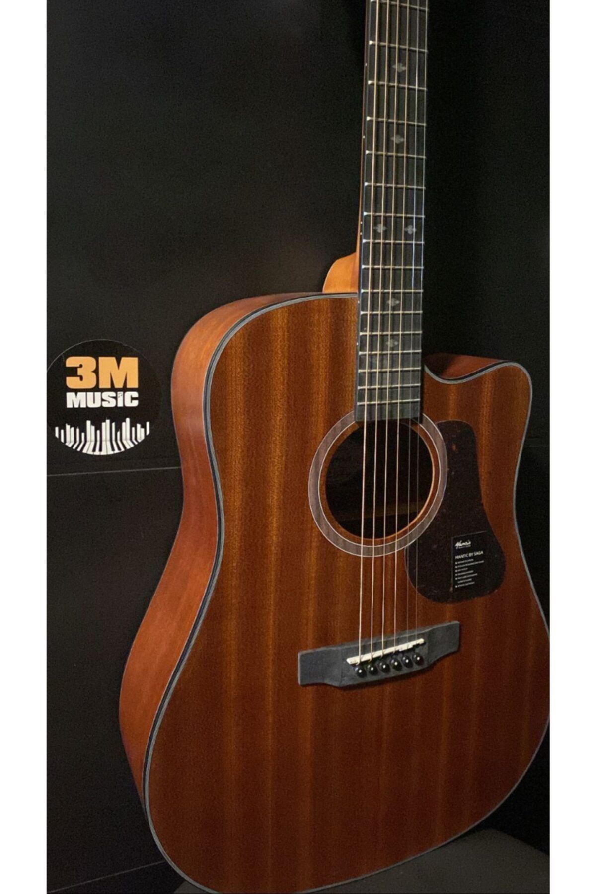 weibo Mantic Akustik Gitar Kesik Kasa Cutaway ( Kılıf, Askı Kayışı, Pena Hediyeli)