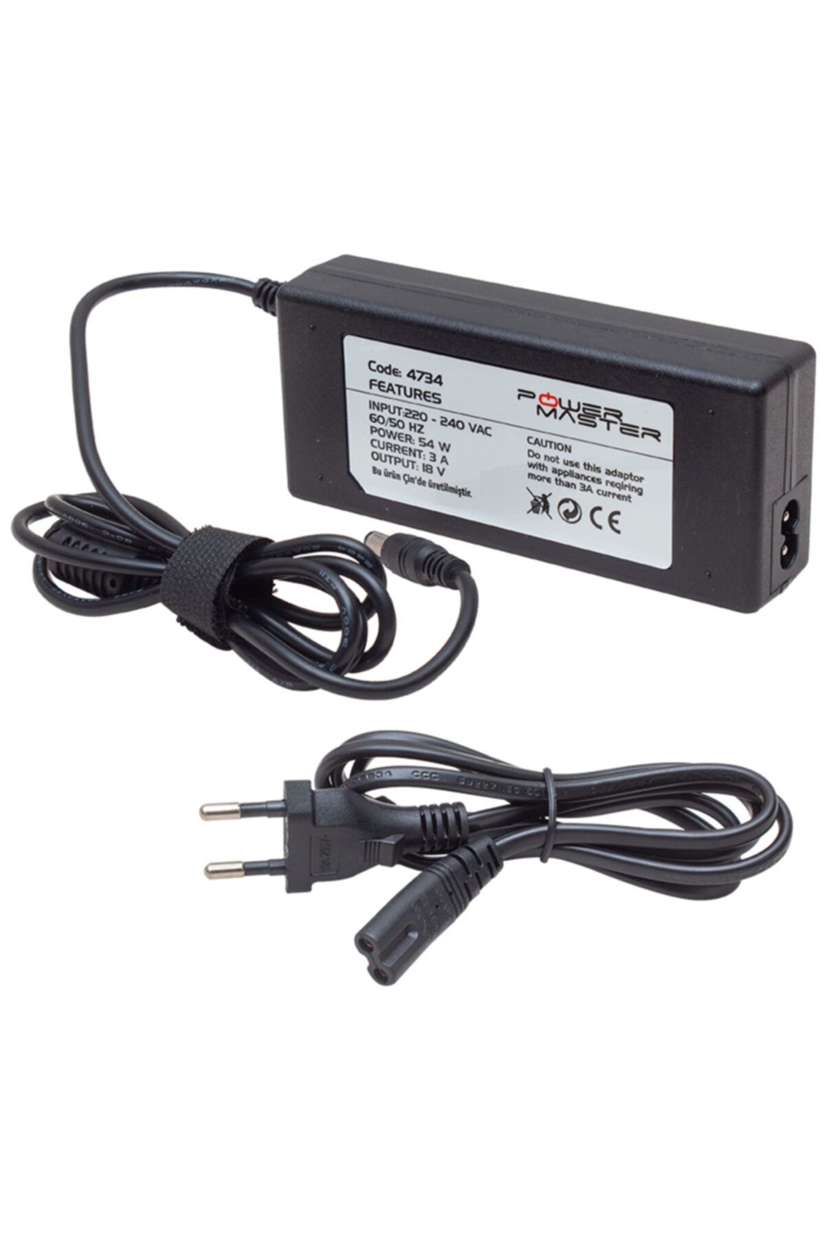 OEM Powermaster Pm-4734 18 Volt - 3 Amper Santral Adaptörü 5.5*2.5 Uç