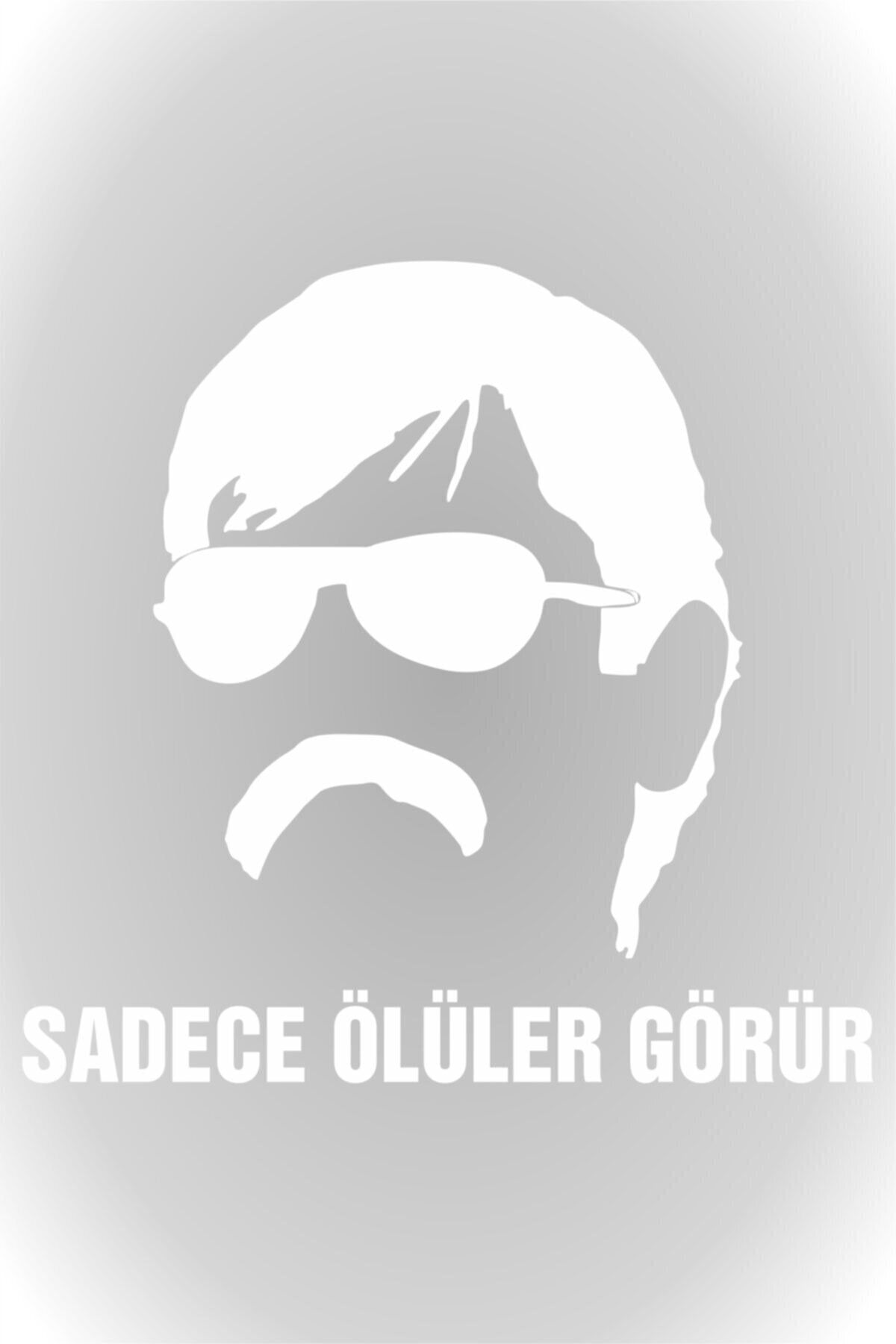 BK22 Sadece Ölüler Görür Sticker 20x13 Cm Beyaz Renk