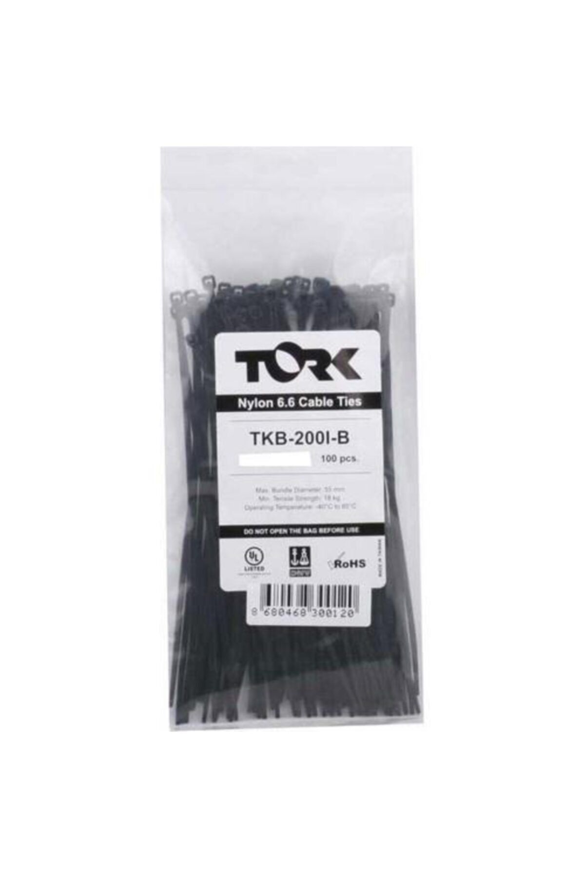 TORK Siyah Kablo Bağı 7,6x550