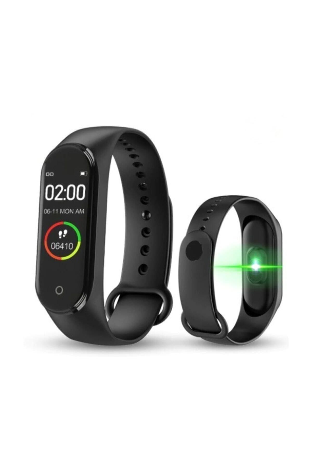 AbaTech Unisex Siyah M4 Akıllı Bileklik
