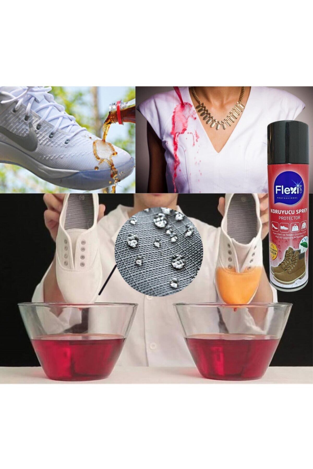 FLEXİCARE Ayakkabı Tekstil Deri Su Itici Leke Önleyici Sprey Sıvı Geçirmez Bakım Spreyi 250 Ml