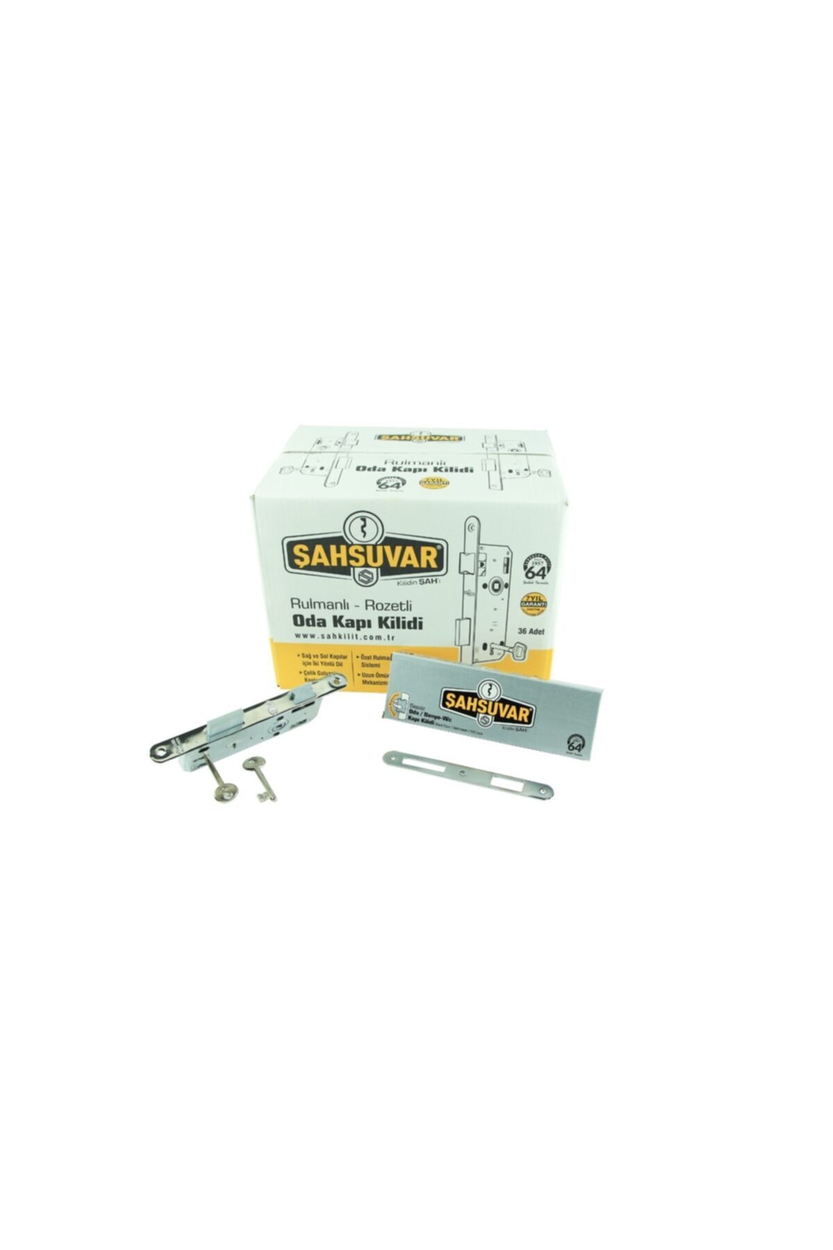 şahsuvar K-112 Sessiz 45 Mm Oval Ayna Oda Kapı Kilidi