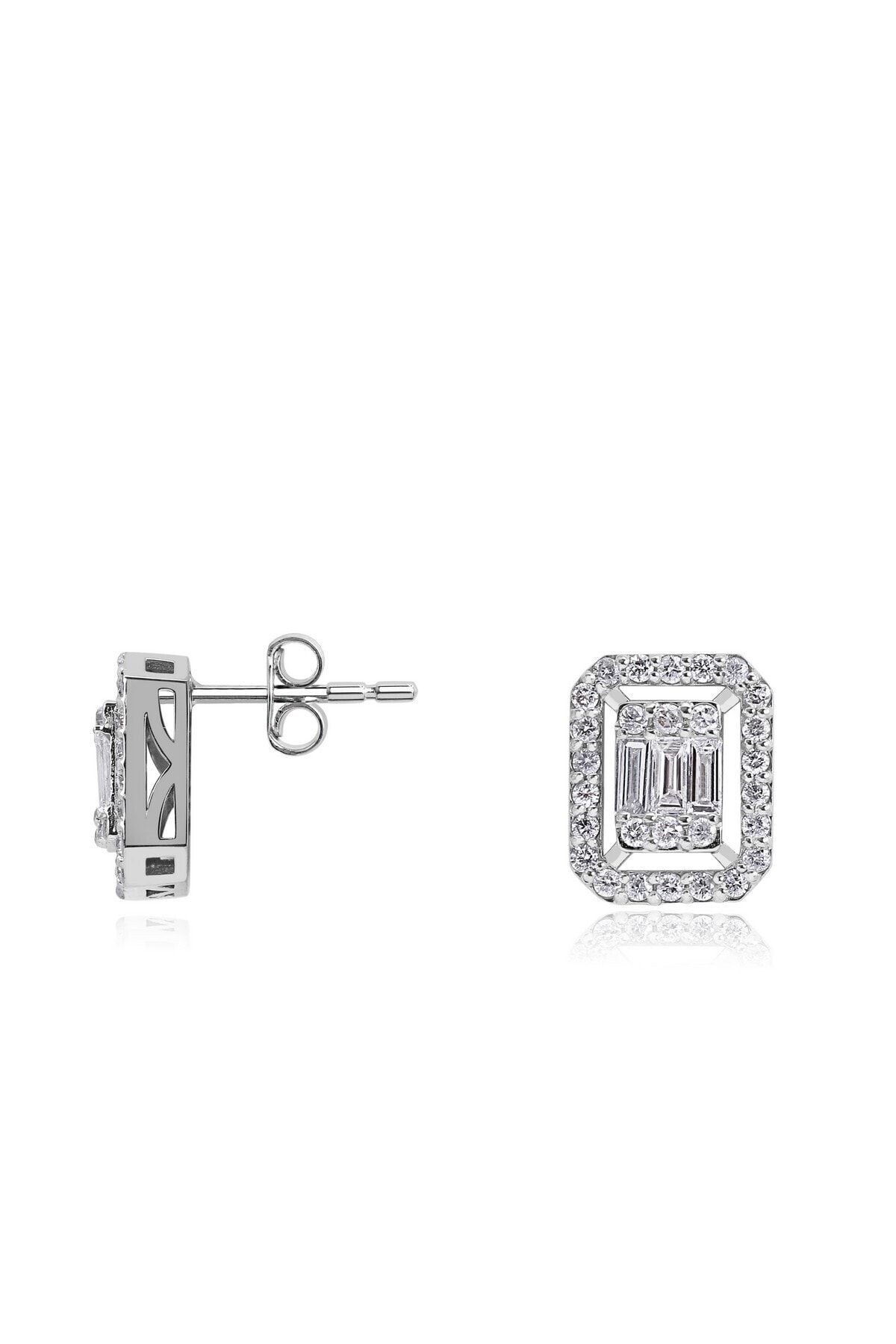 Diamond LineGülaylar 0,61 Karat Pırlanta Baget Küpe