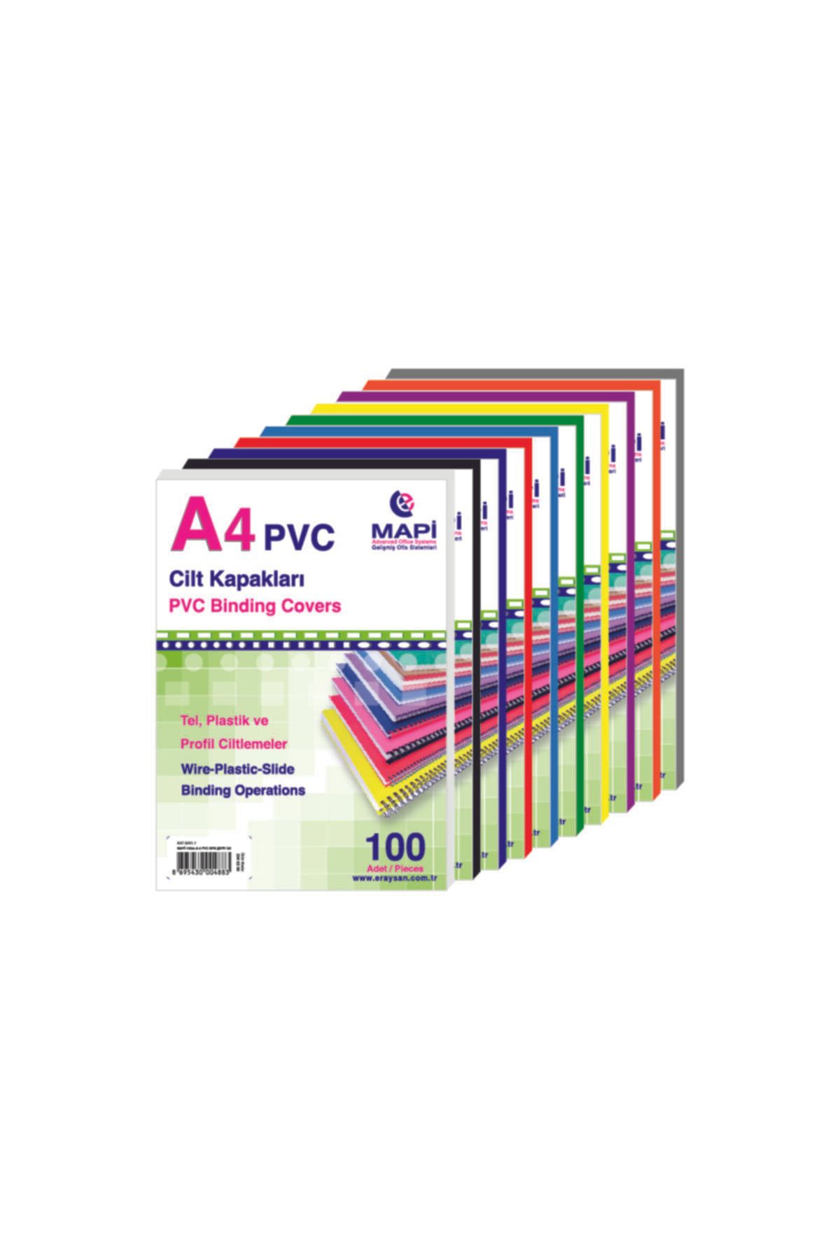 Mapi Pvc A-4 Cilt Kapağı 100 Lü Lacivert