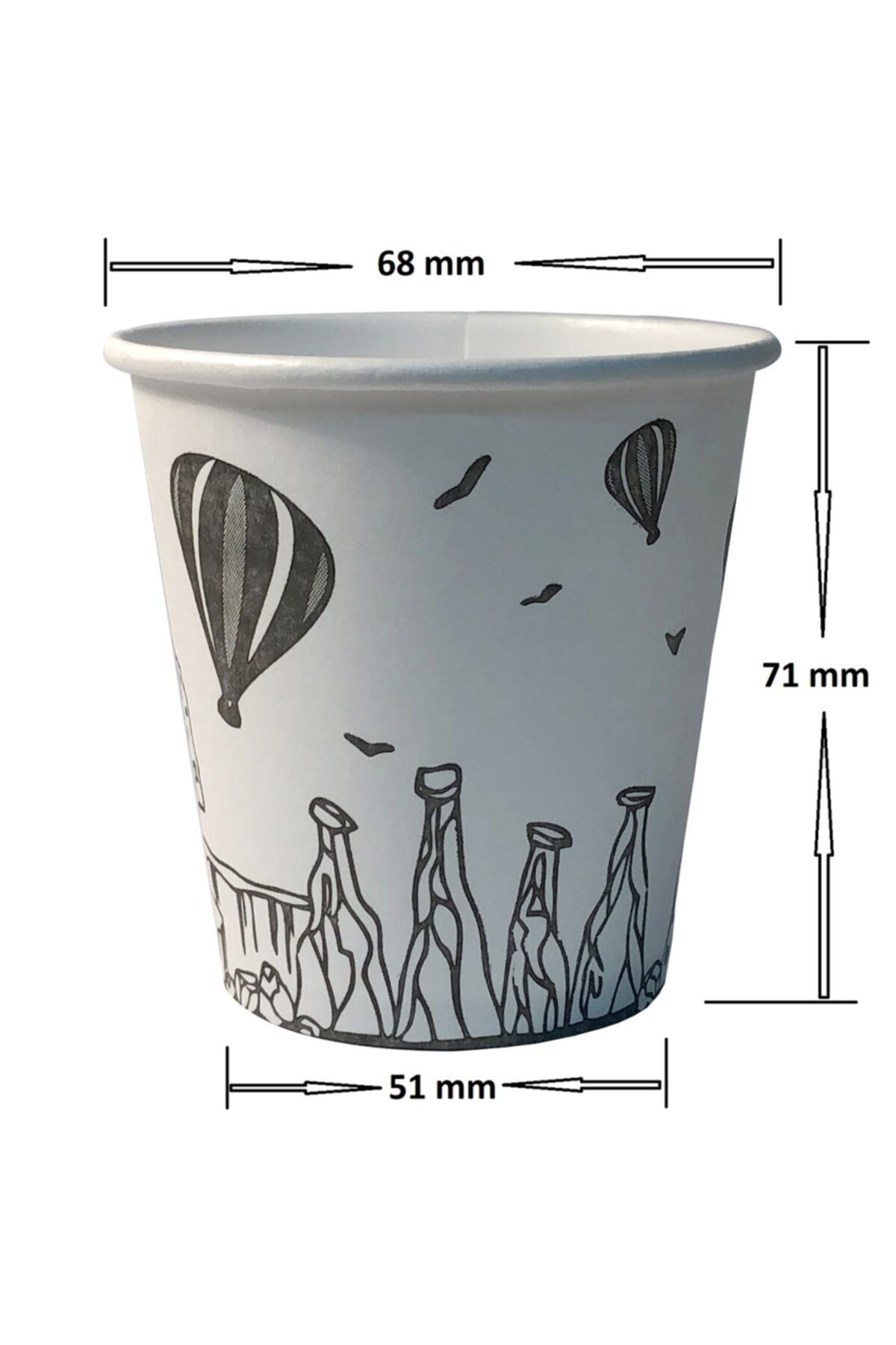 AHVAL AMBALAJ Karton Bardak 6,8oz Adet:3000