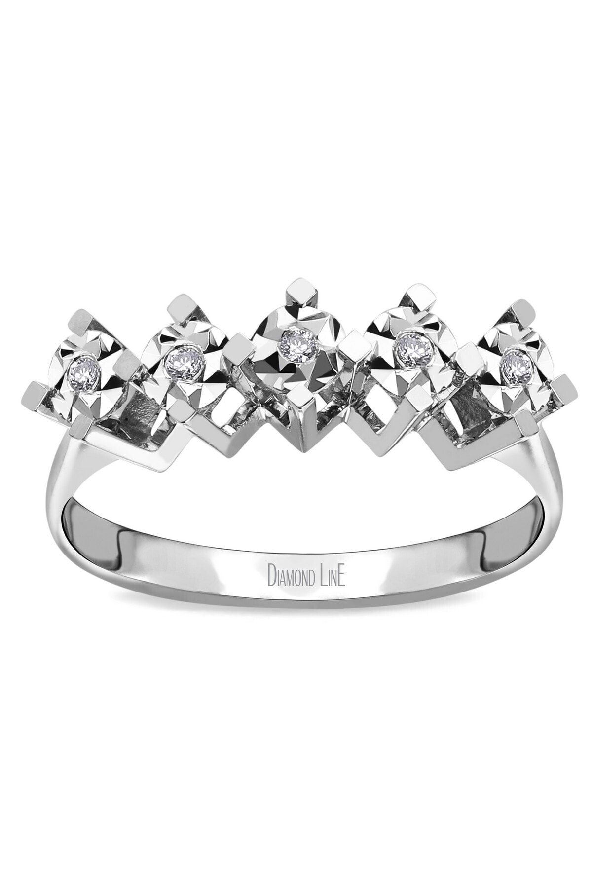 Diamond LineGülaylar 0,05 Karat Pırlanta Tektaş Yüzük