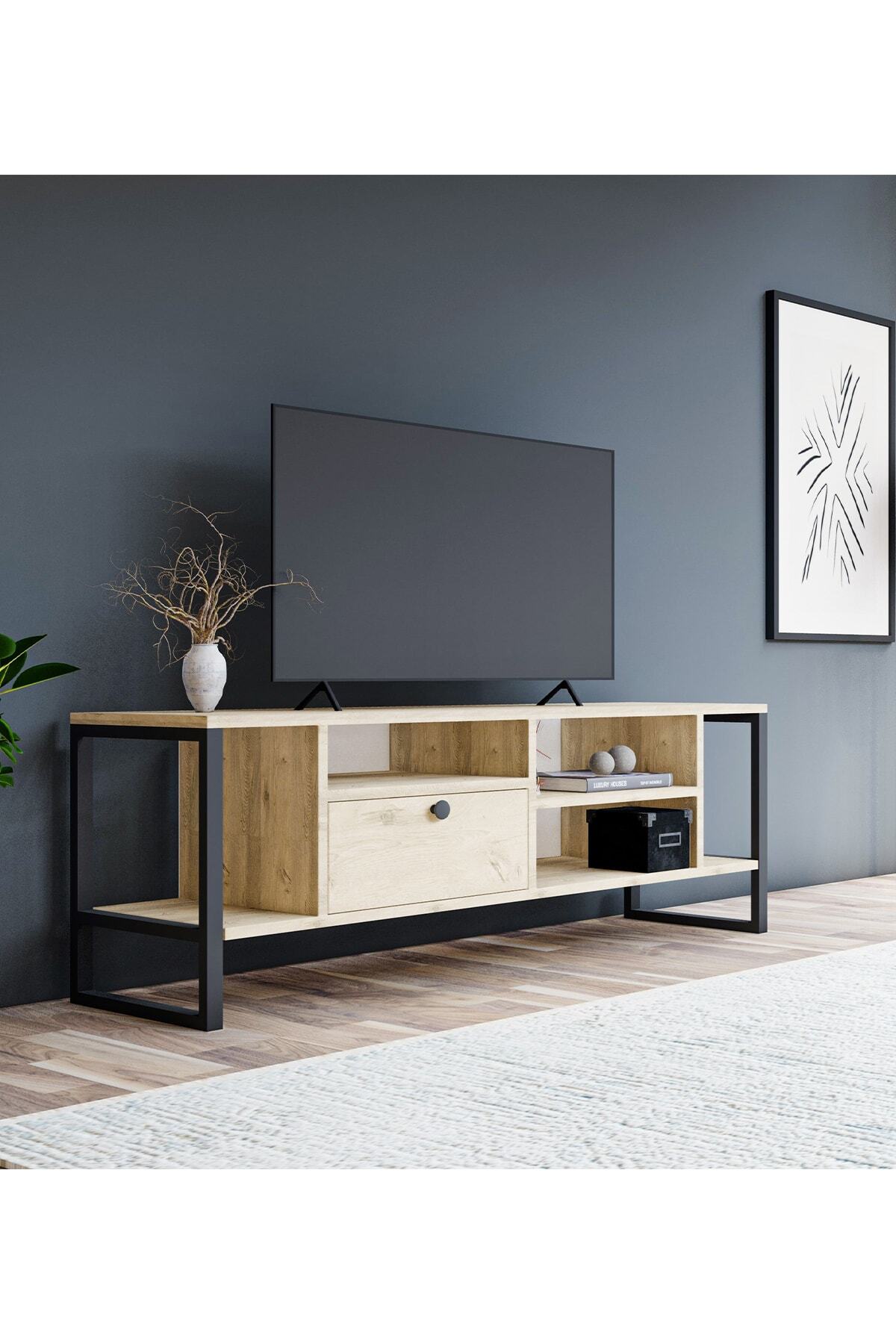 CAPRİDOS MOBİLYA Cprs 780 Jupiter Tv Ünitesi Atlantik Çam