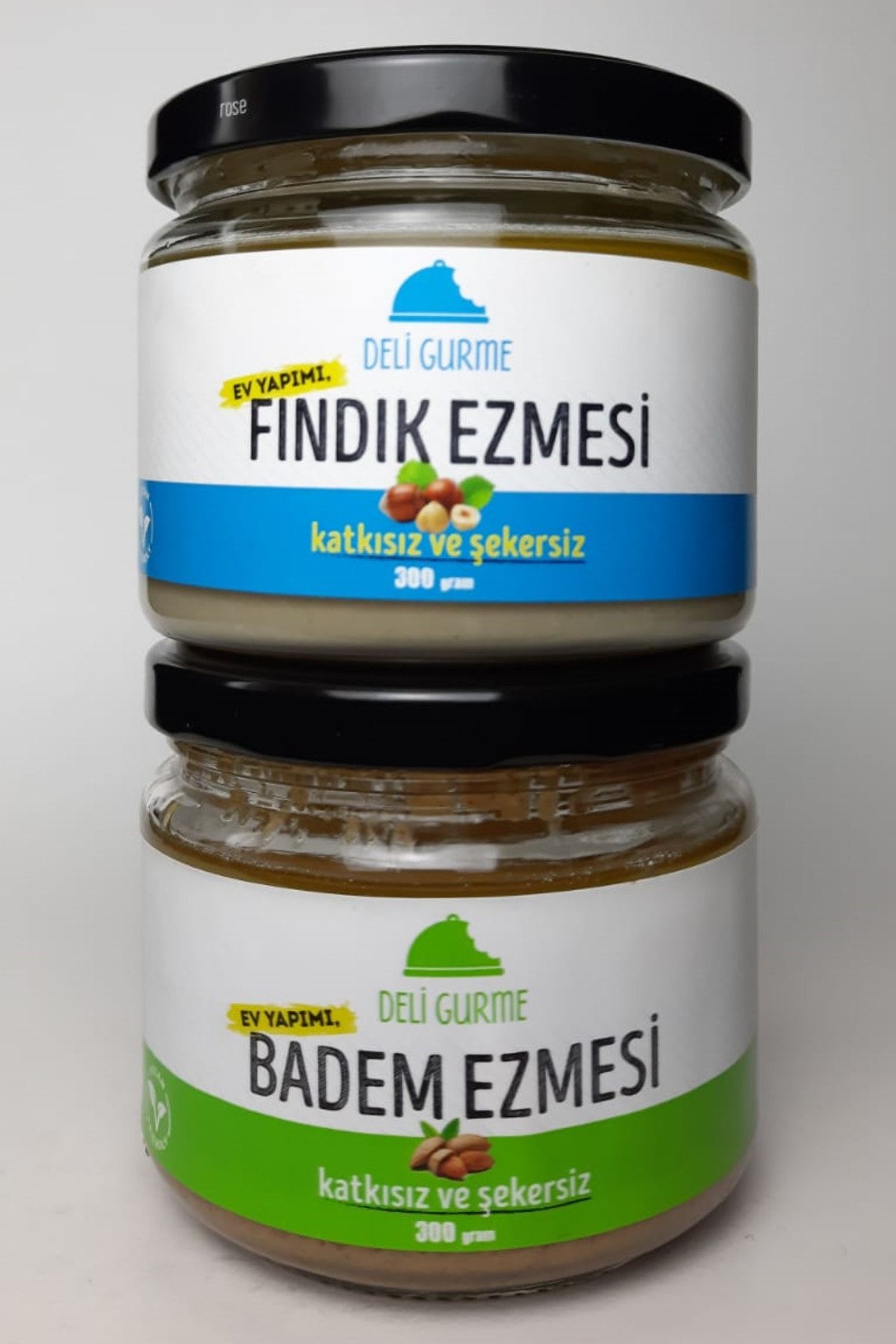 Deli Gurme Badem Ezmesi 300 gr Fındık Ezmesi 300 gr