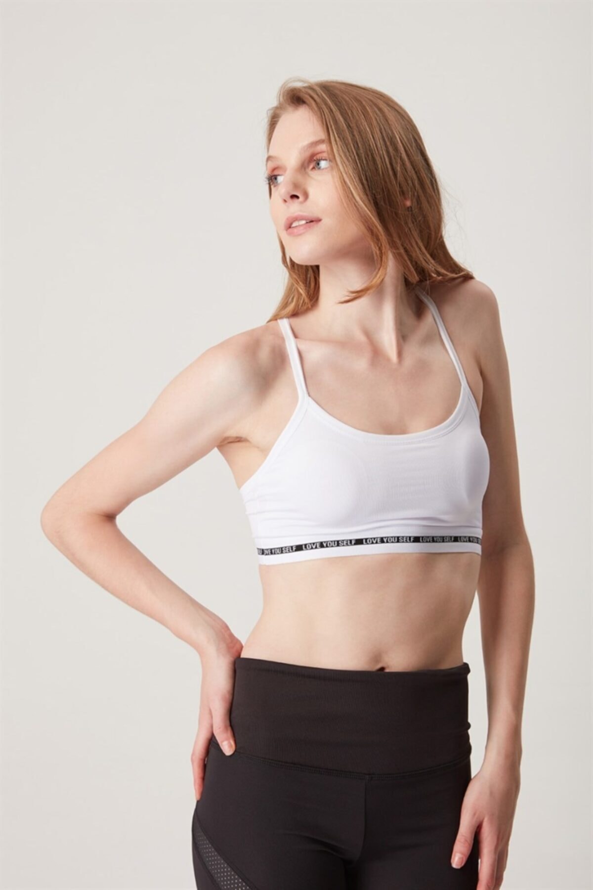 Z GİYİM Kadın Beyaz Ince Askılı Sporcu Büstiyer