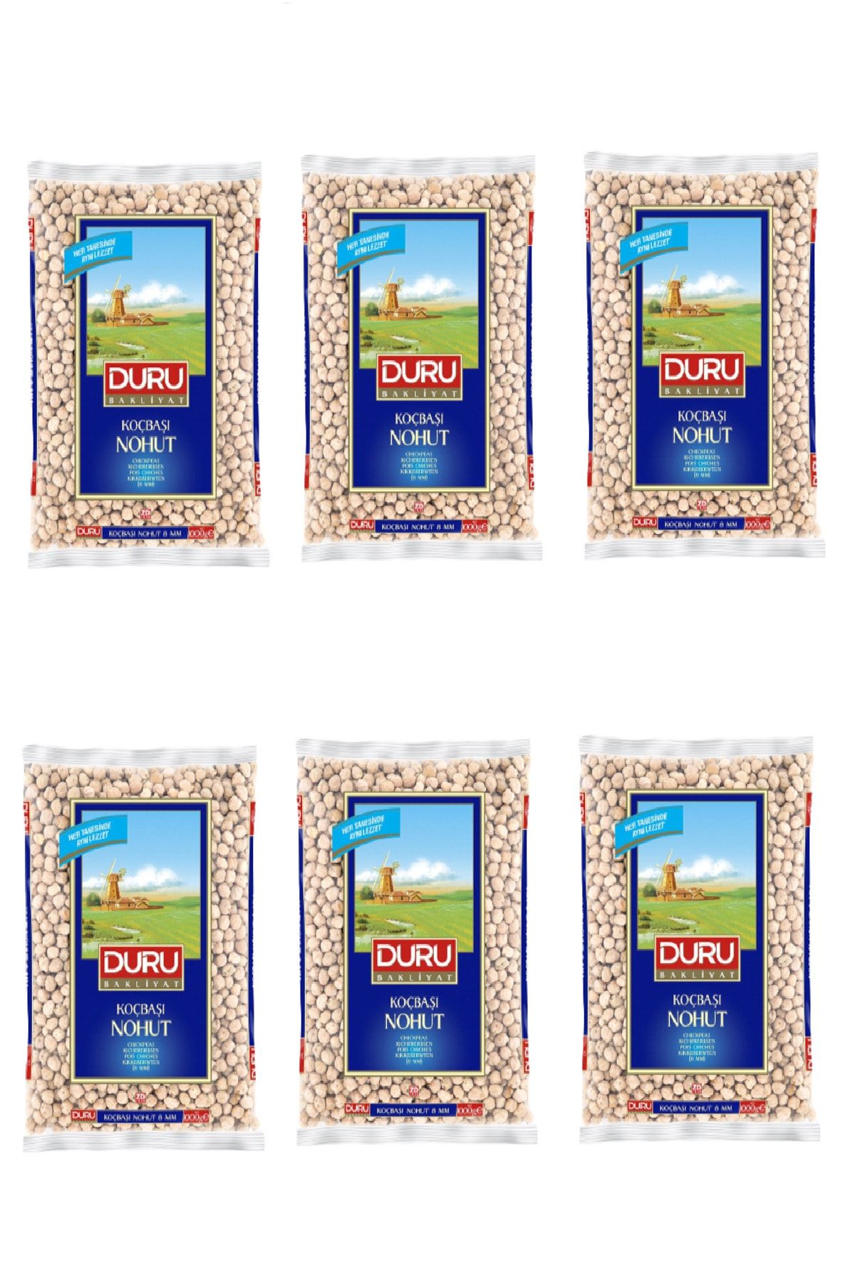 Duru Koçbaşı Nohut 8mm 1 Kg X 6 Adet