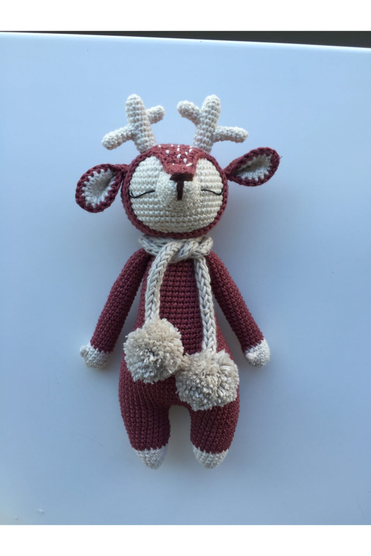 Jaju Baby Amigurumi Ponponlu Geyik 23 Cm