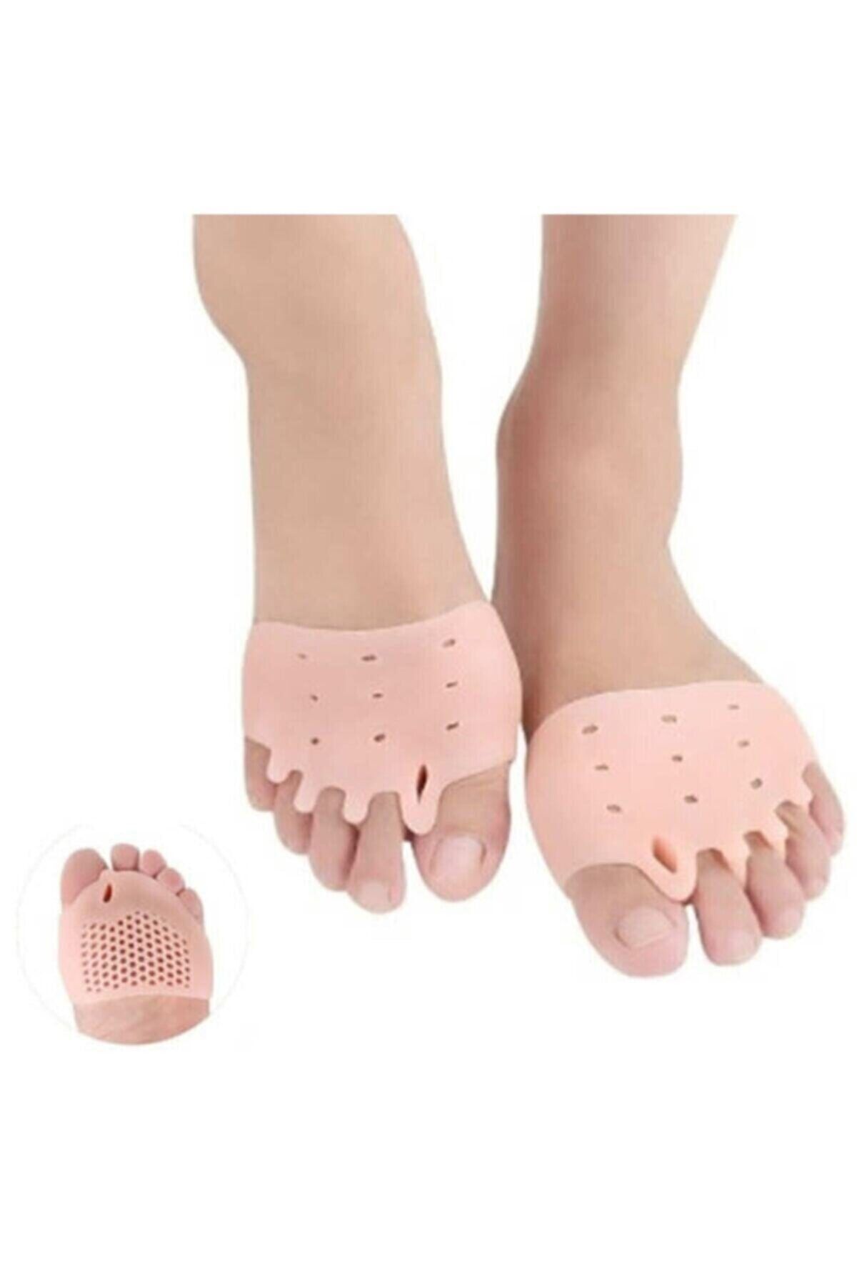 İndirimKap 5 Parmak Ayak Bunyon Kemik Koruyucu Silikon Yastık Makaralı Baş Parmak Gömleği