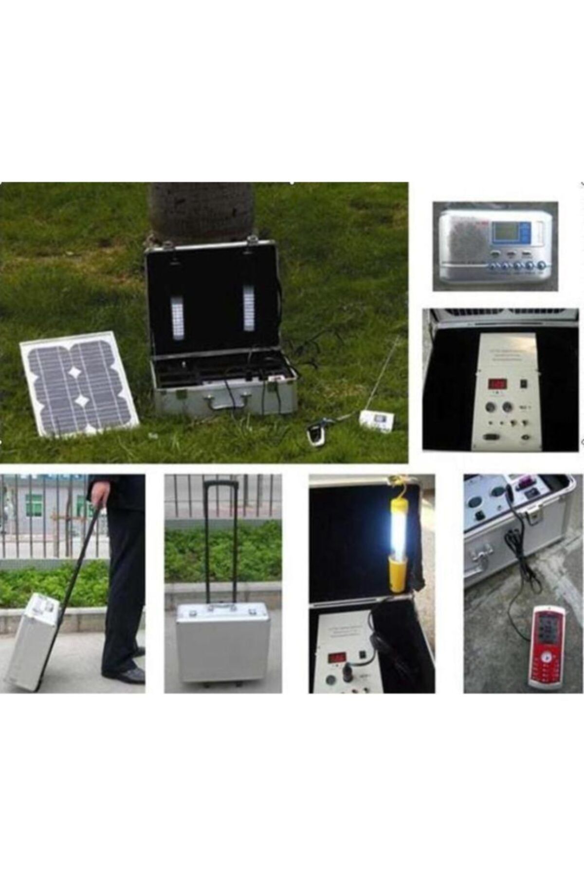Green Solar 10w Çantalı Güneş Aydınlatma Seti And202