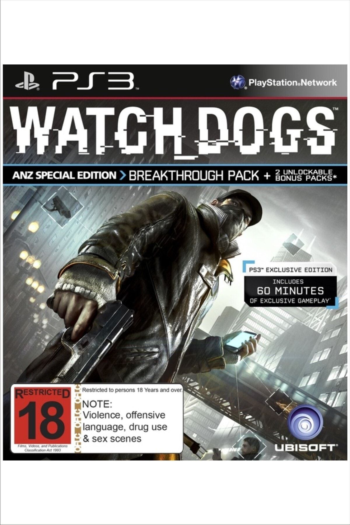 THQ Watch Dogs Playstation 3 Oyunu Jelatinsiz