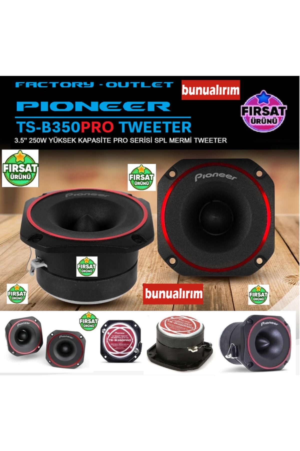 Pioneer Pıoneer Ts-b350pro Serisi Kurşun Spl Tweeter