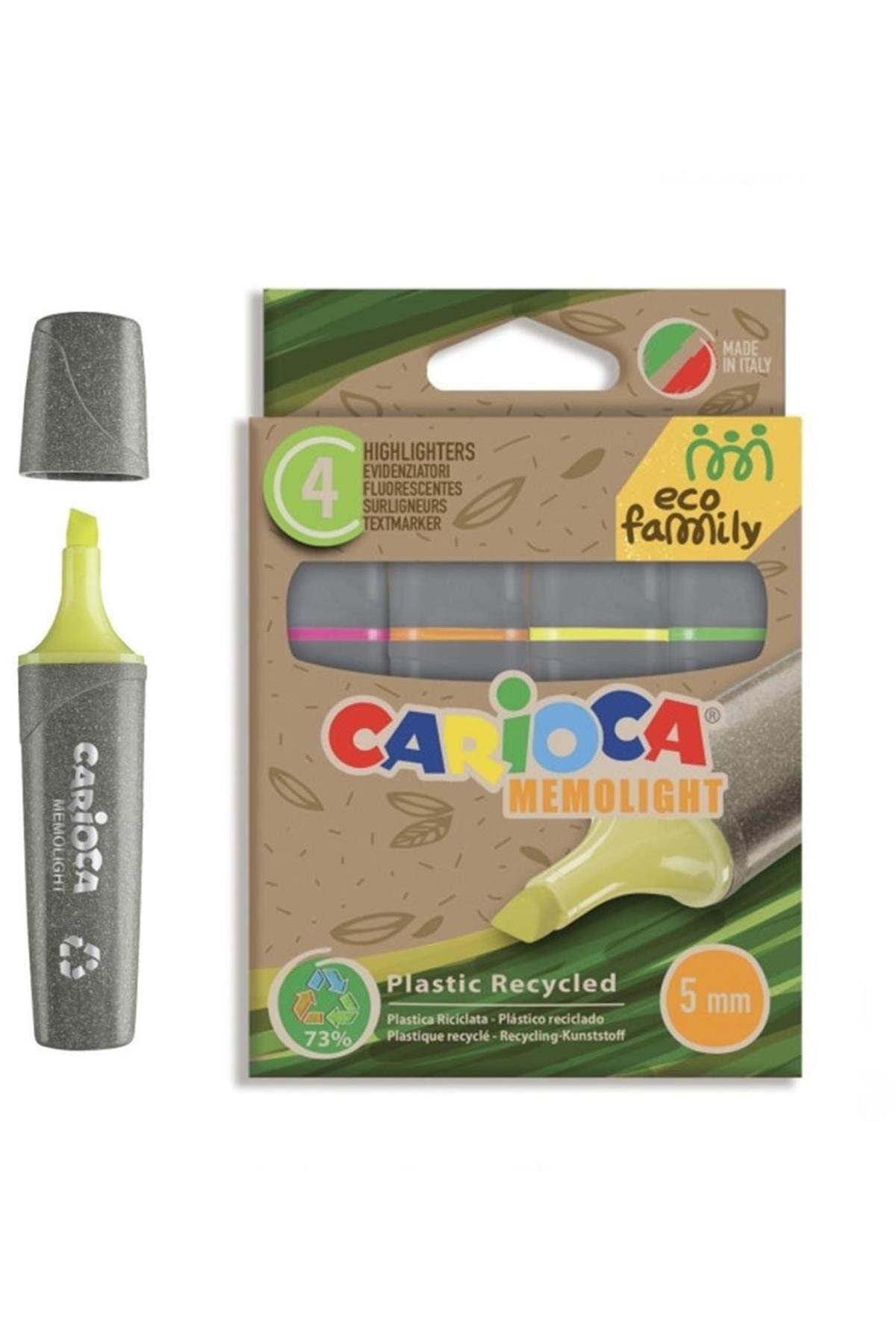 CARIOCA Eco Family Fosforlu Marker 4'lü