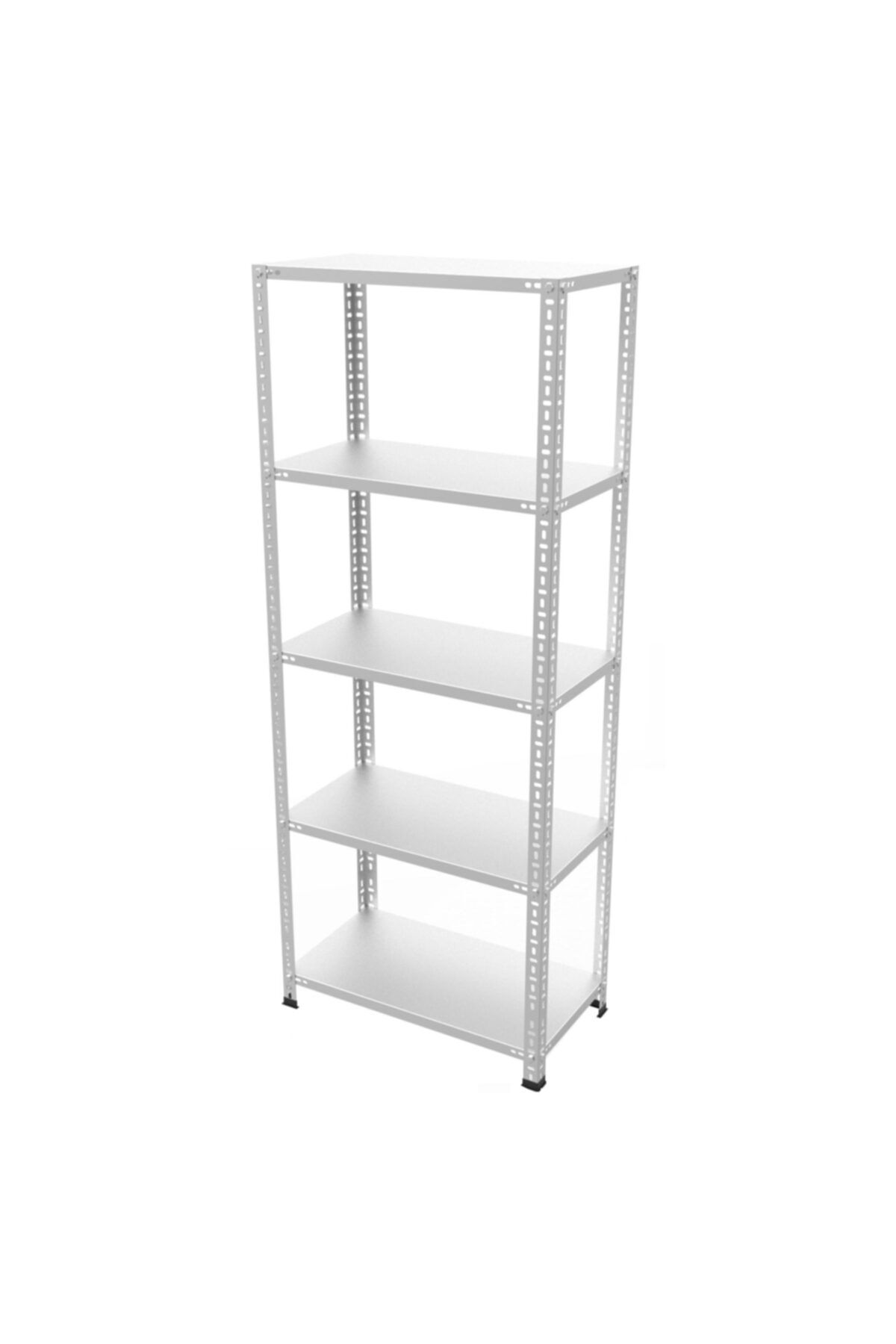 RafBurada Galvaniz Ağır Yük Raf Sistemi. Raf Başı 150 Kg . 5 Katlı-43x93-150 Cm