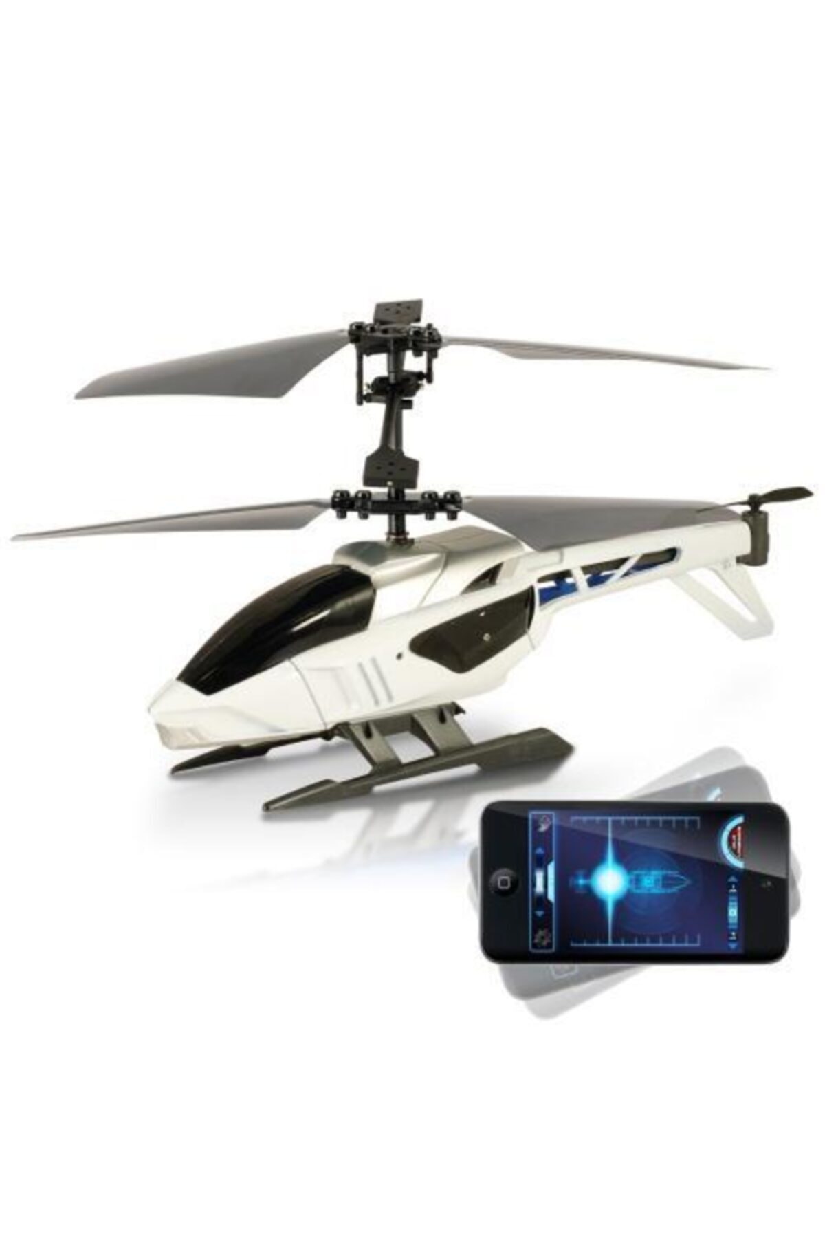 Vardem Silverlit Blu-tech Bluetooth Sensör Kotrol Rc Helikopter Beyaz