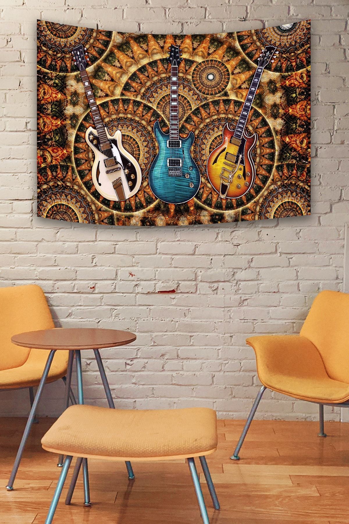 BiTablom Rock N Roll Guitars Duvar Halısı