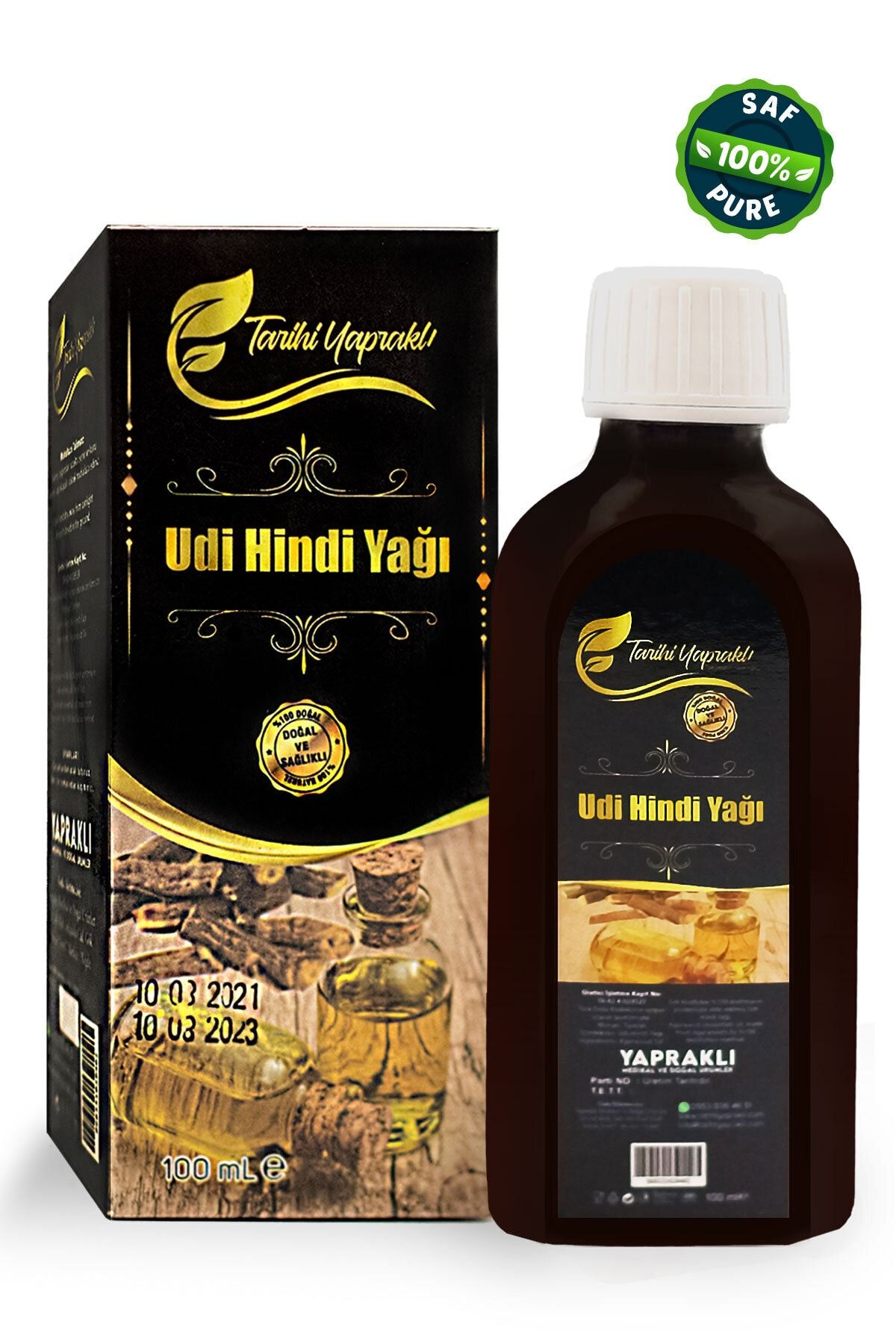 TARİHİ YAPRAKLI Saf Udi Hindi Yağı 100 Ml (özel Üretim)