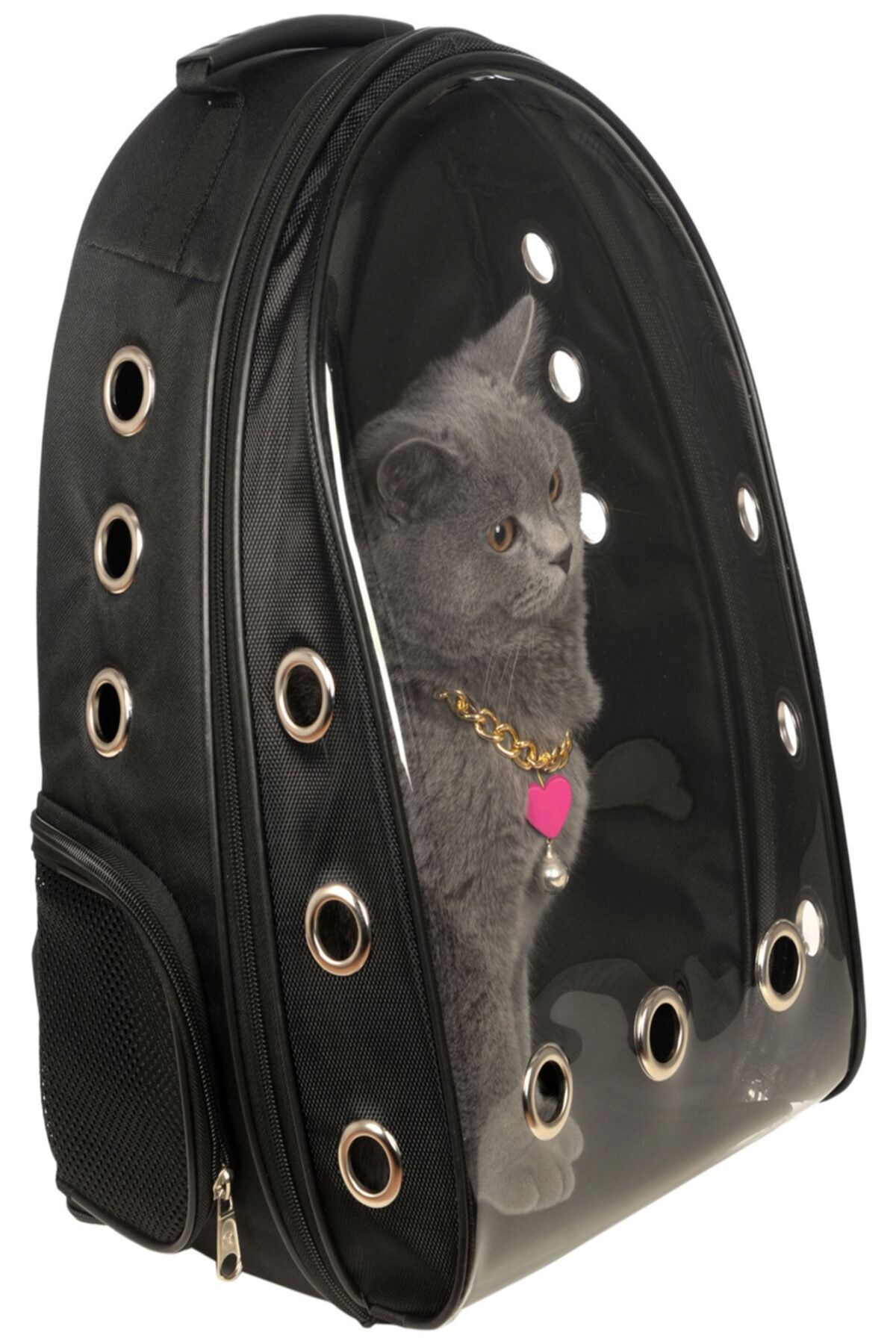 Ksburda Kedi Taşıma Çantası Siyah Şeffaf Kırılmaz Astronot Kedi Çantası Kedi Seyehat Çantası 42x22x33 Cm