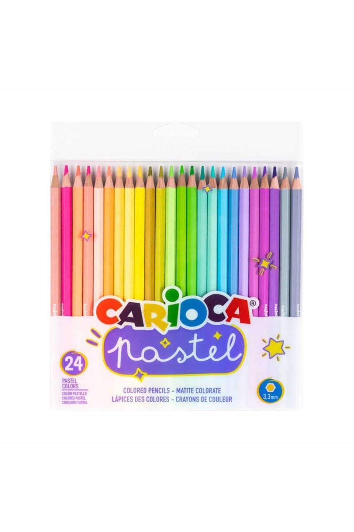 CARIOCA 24 Renk Pastel Kuru Boya Kalemi