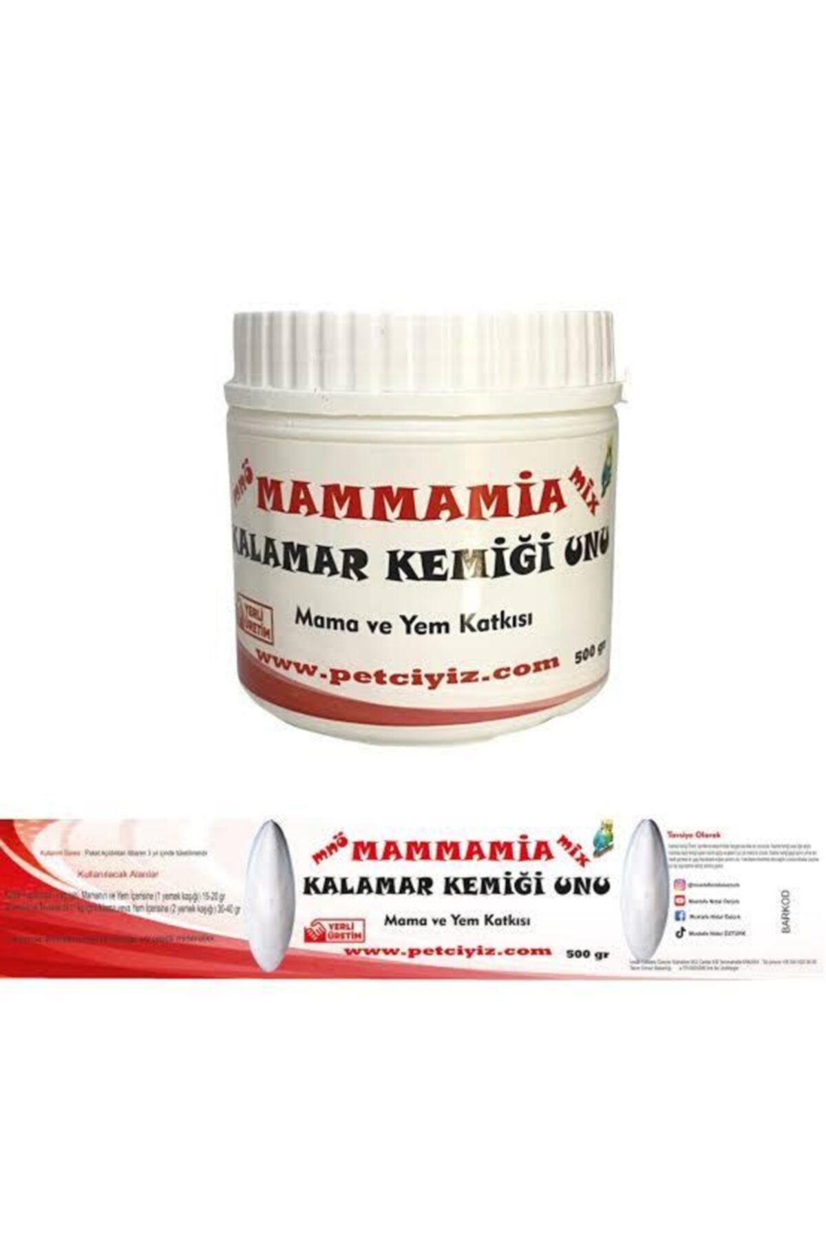 mnö mammamia mix Mammamia Kalamar Kemiği Unu 500 Gr