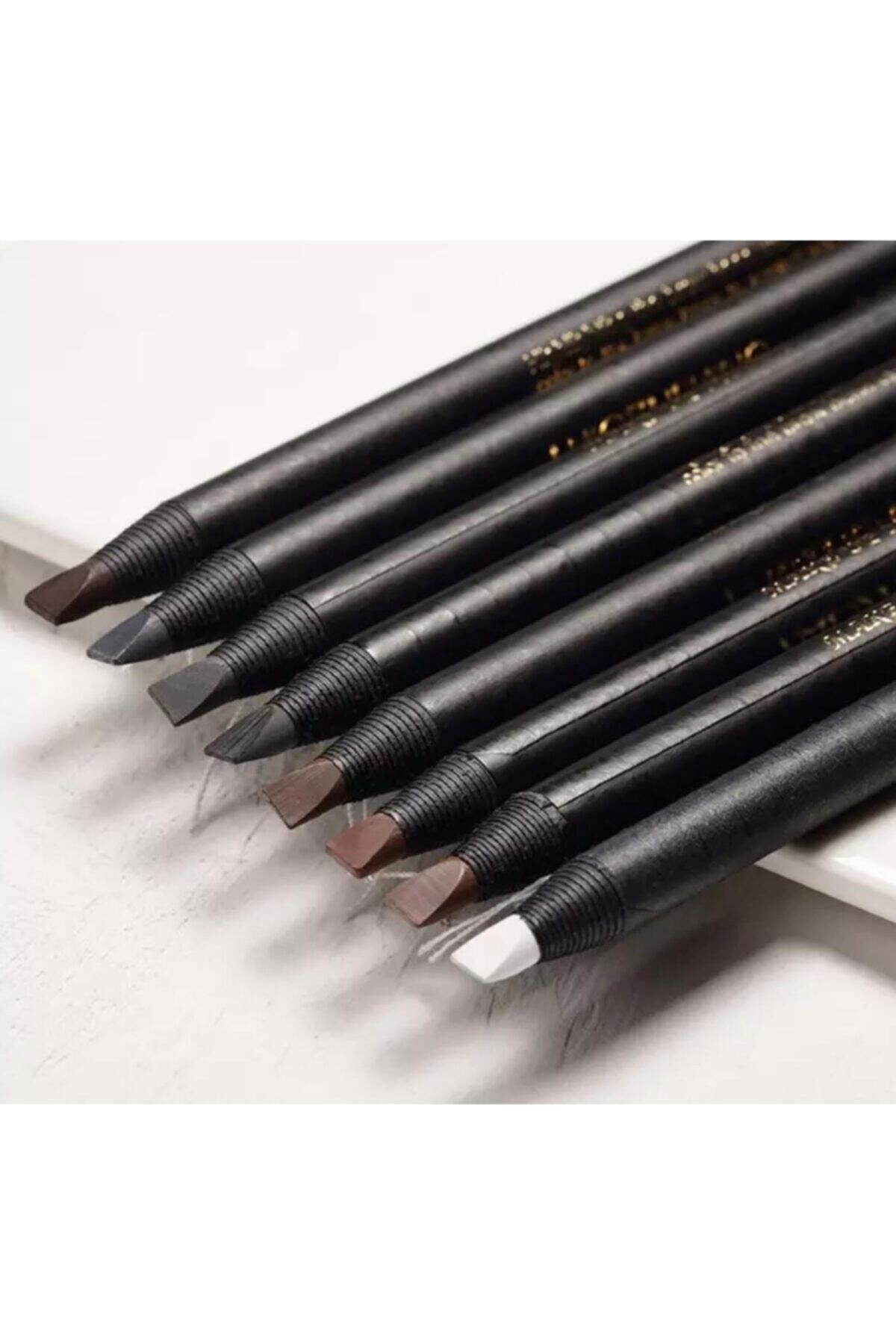 İthalSepeti 1 Adet Microblading Kalıcı Makyaj Tasarım Kalemi Haozhuang Beyaz