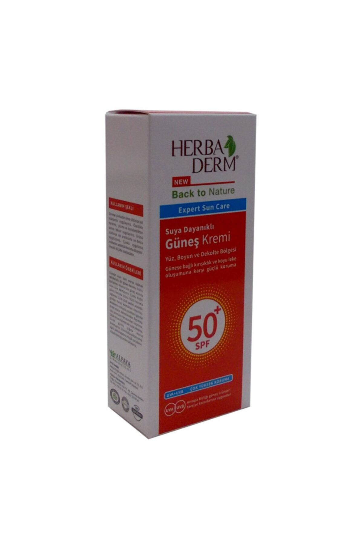 Herbaderm Güneş Bakım Kremi 50 Faktör Spf 75ml