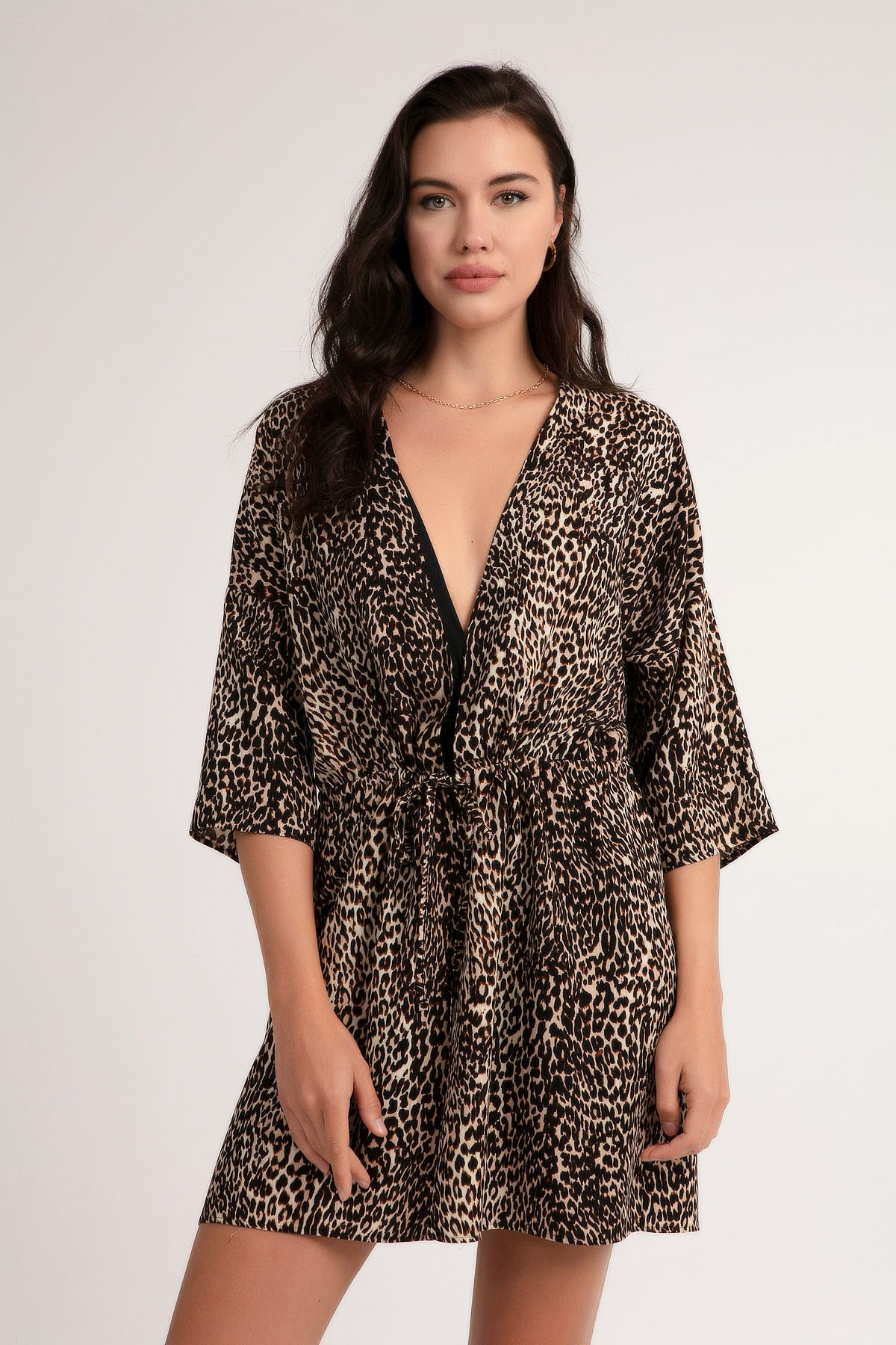 Pattaya Kadın Beli Büzgülü Kimono P21s201-2702