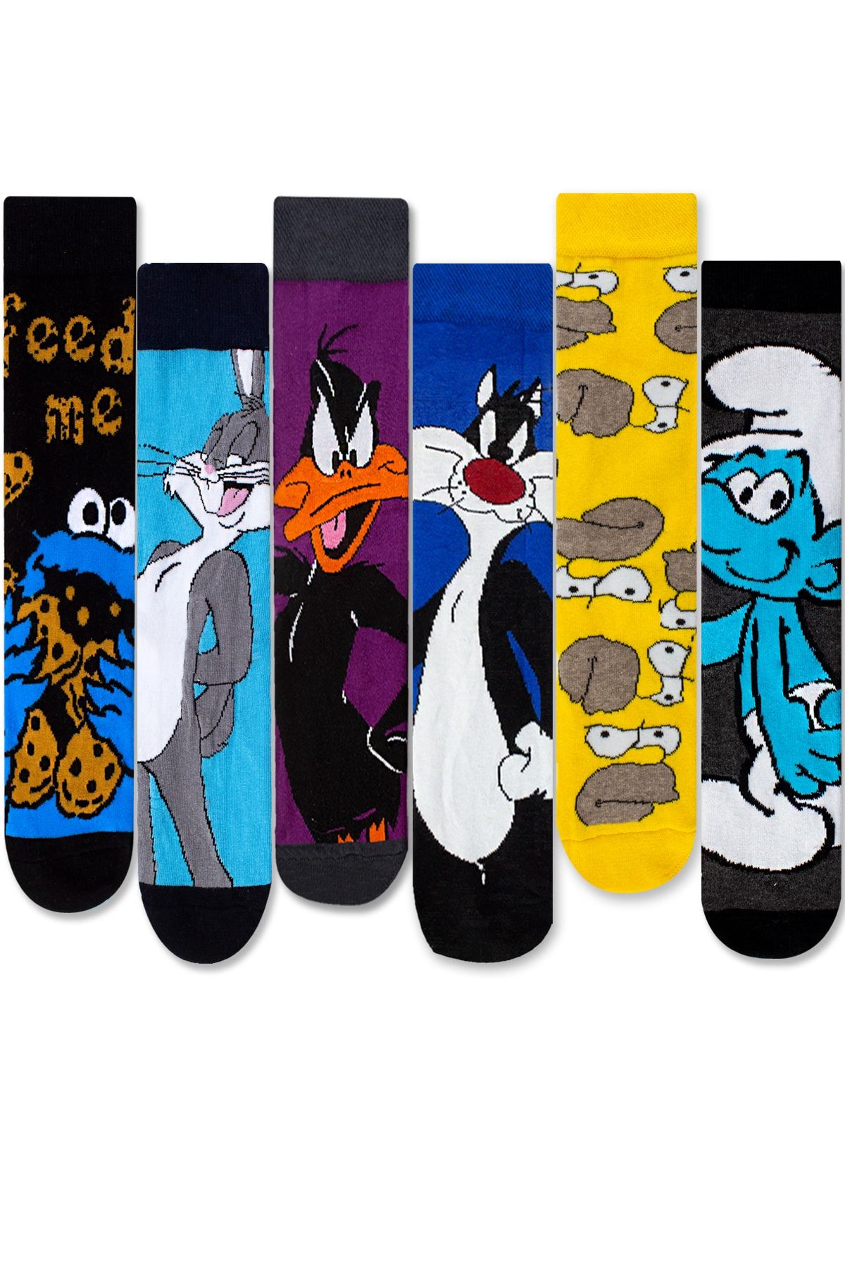 Socksarmy Çizgi Kahramanlar Desenli 6'lı Çorap Seti