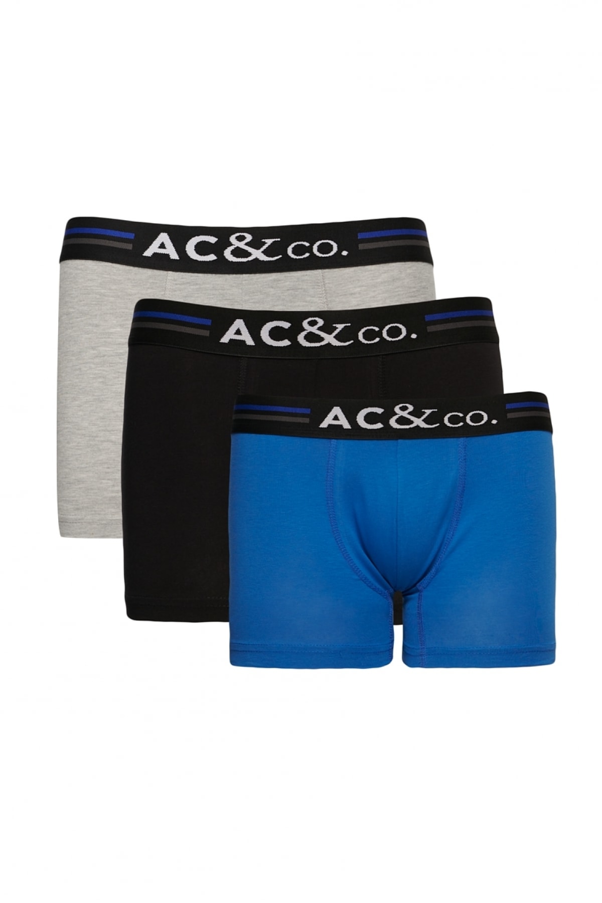 AC&Co / Altınyıldız Classics Erkek Saks-gri 3lü Boxer Paketi