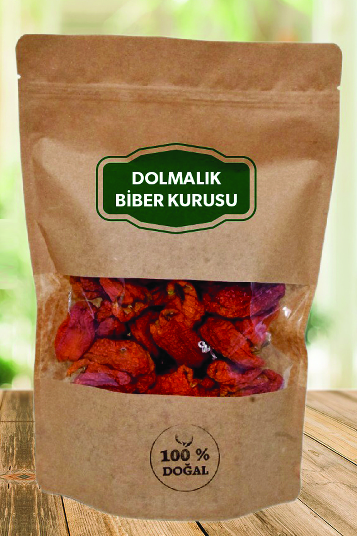 100% Turkish Design Ev Yapımı Doğal Dolmalık Biber Kurutması Dize(adet)