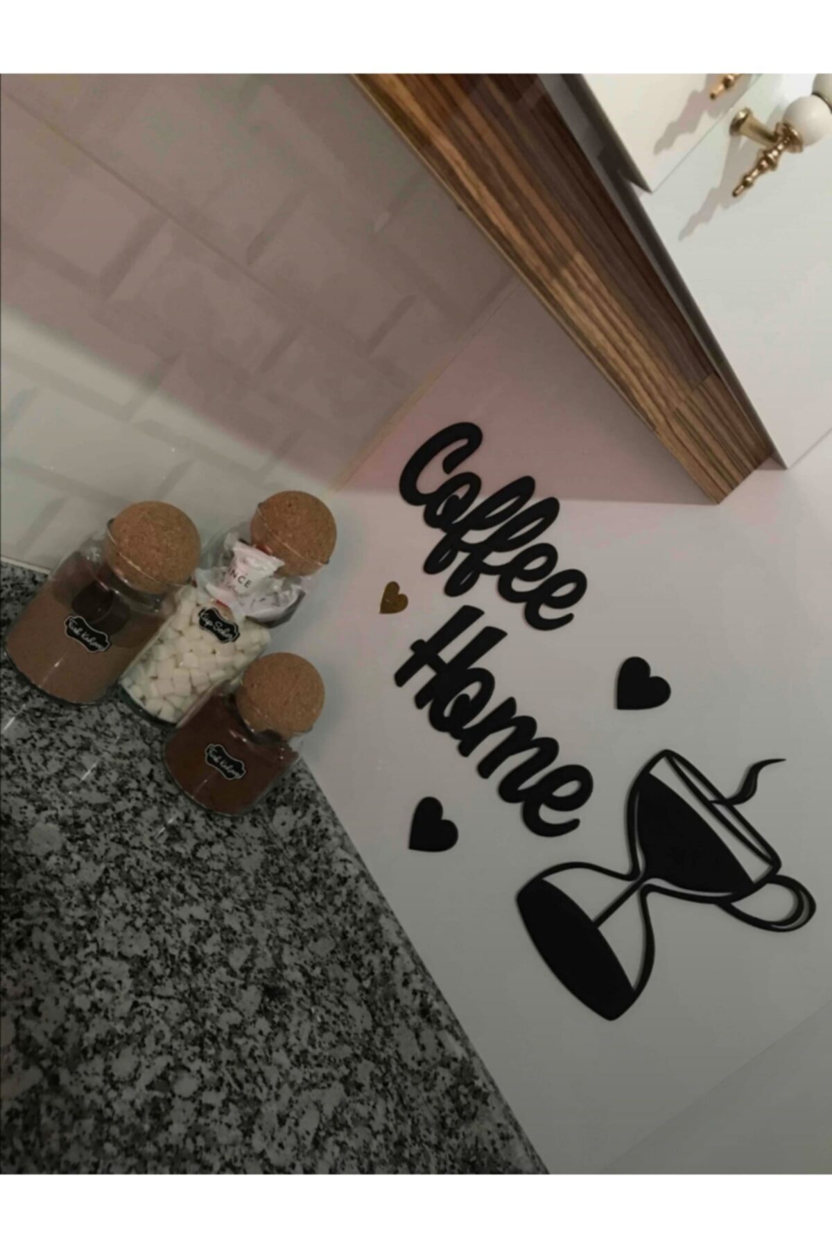 DENİZ LAZER Dekoratif Mutfak Duvar Süsü Coffee Home
