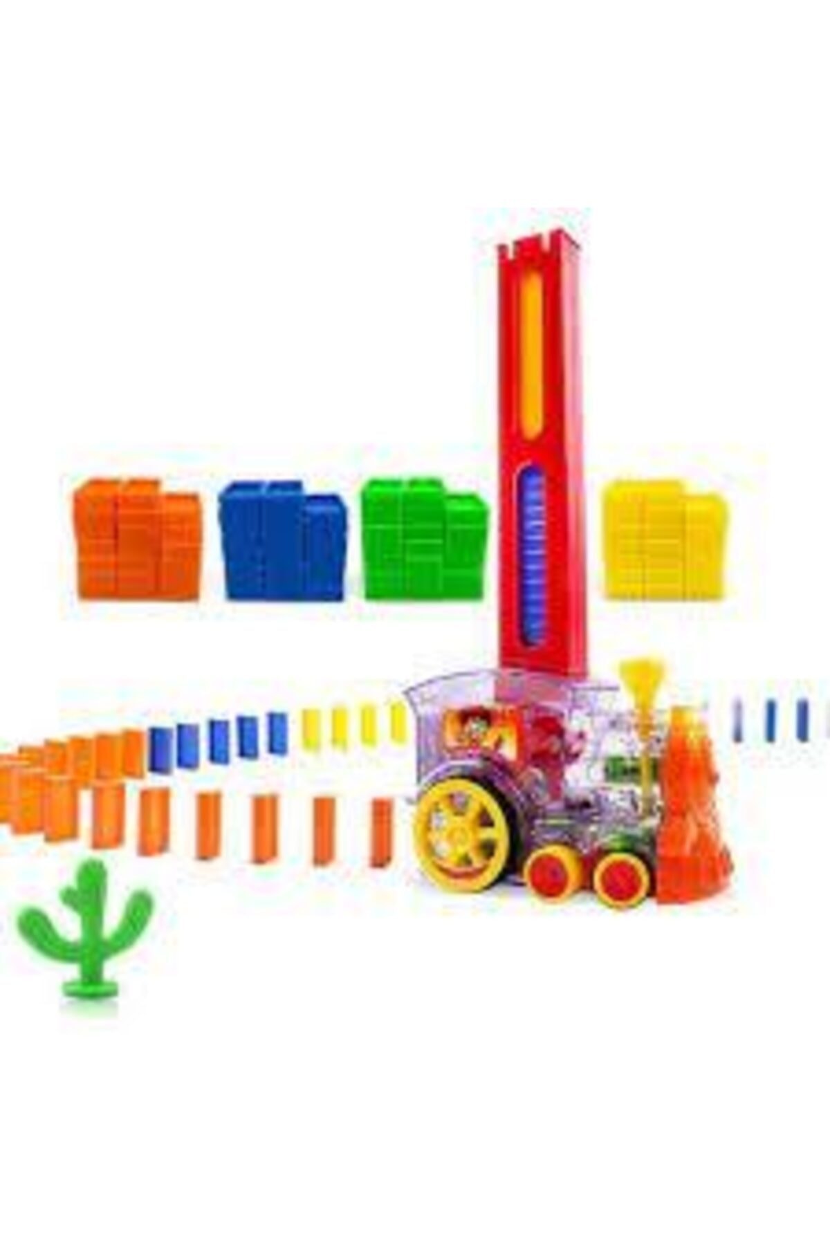Birlik Oyuncak Domino Oyunu Eğitici Oyuncak Tren Yapı Taşları Set Yapı Ve Istifleme Oyuncak Yaratıcı Domino Blok