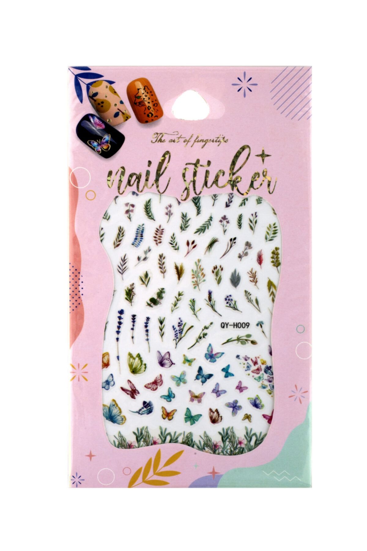 Tikatti Tırnak Sticker  Tırnak Deseni Nature