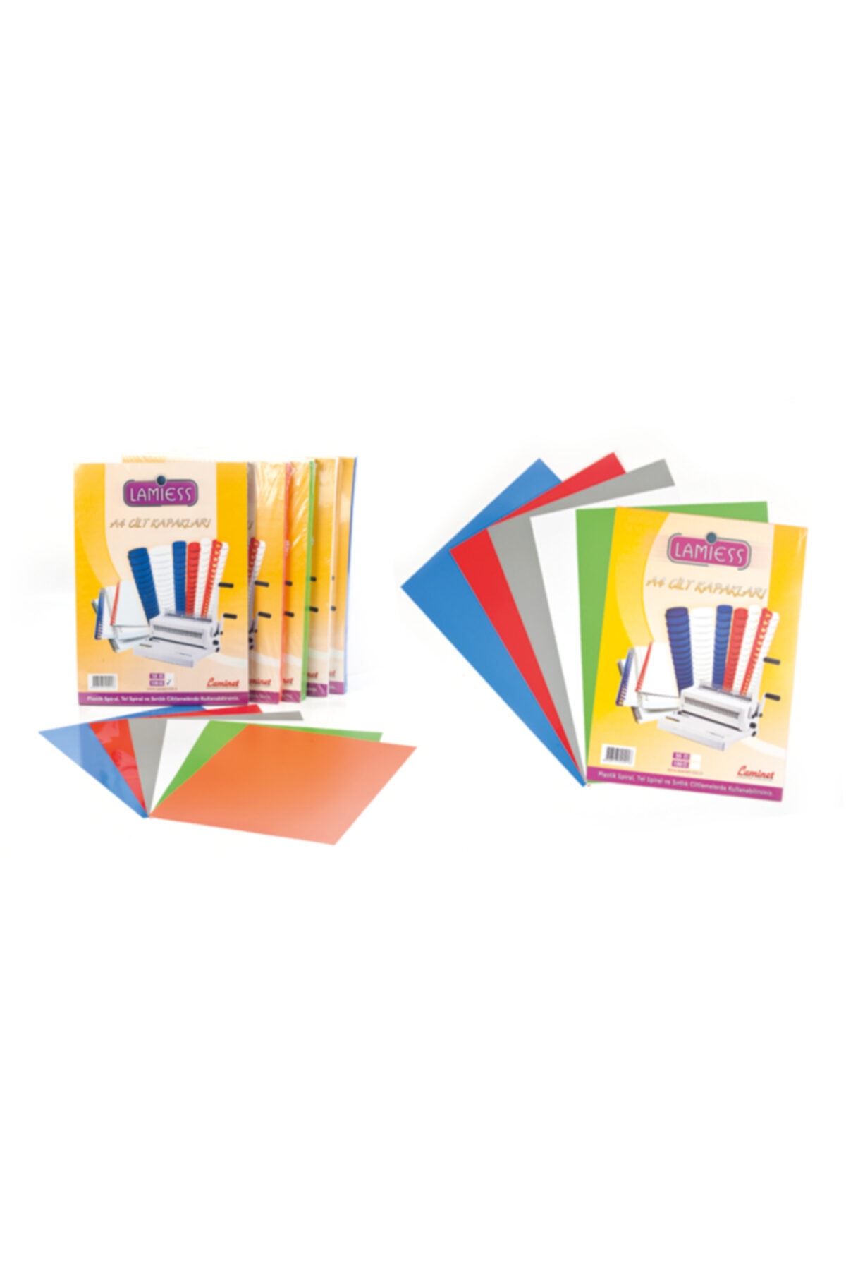 Lamiess A-4 160 Mıc.şeffaf Cilt Kapağı Şeffaf Sarı