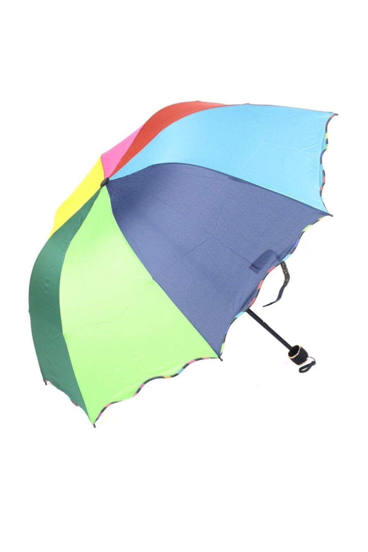 DEGRADE Ds8813 Gökkuşağı Rainbow Temalı Renkli Şemsiye