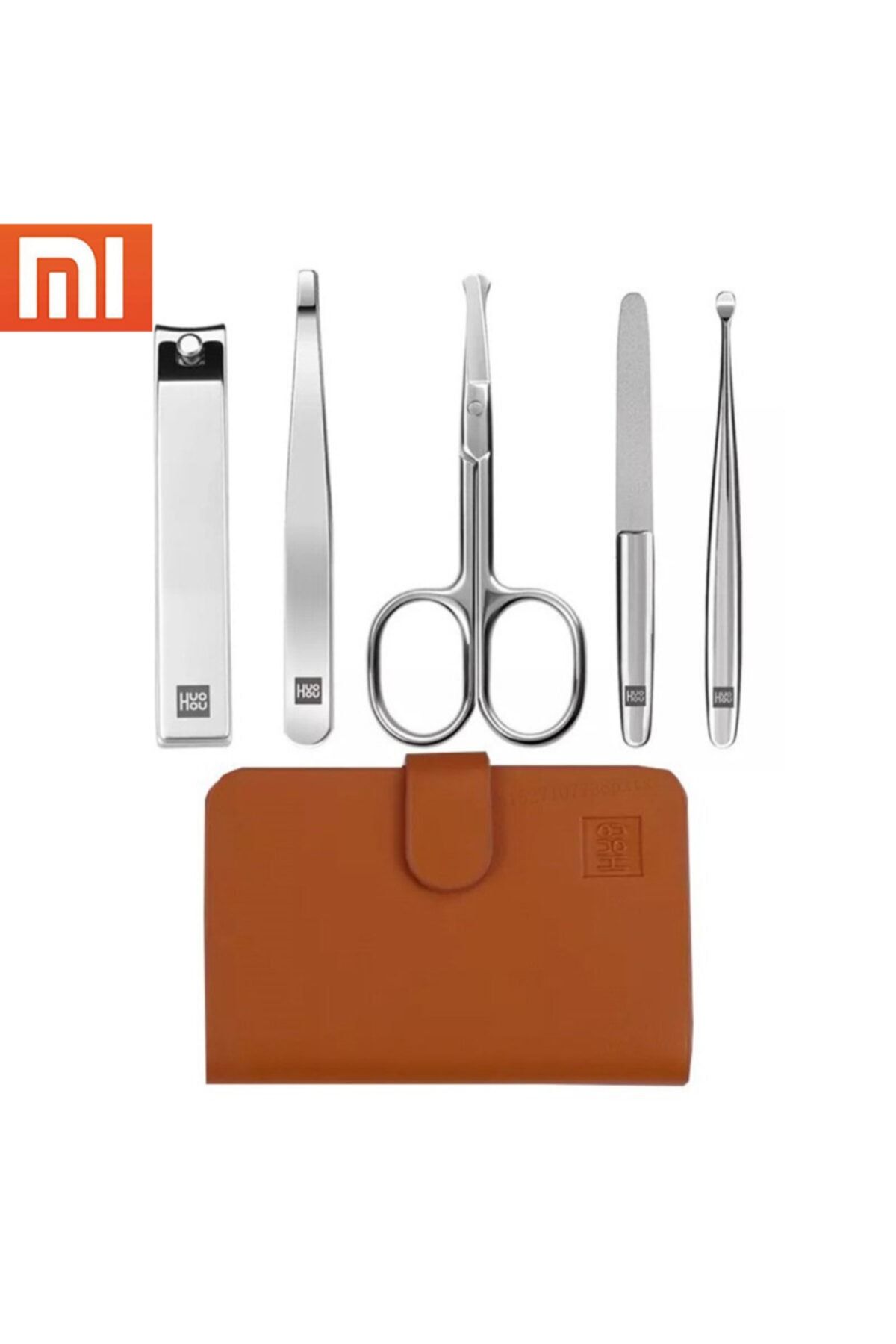 huohou Xiaomi 5 Parça Manikür Pedikür Seti Tırnak Yüz Bakımı Tırnak Makası Set Full Profesyonel Törpü