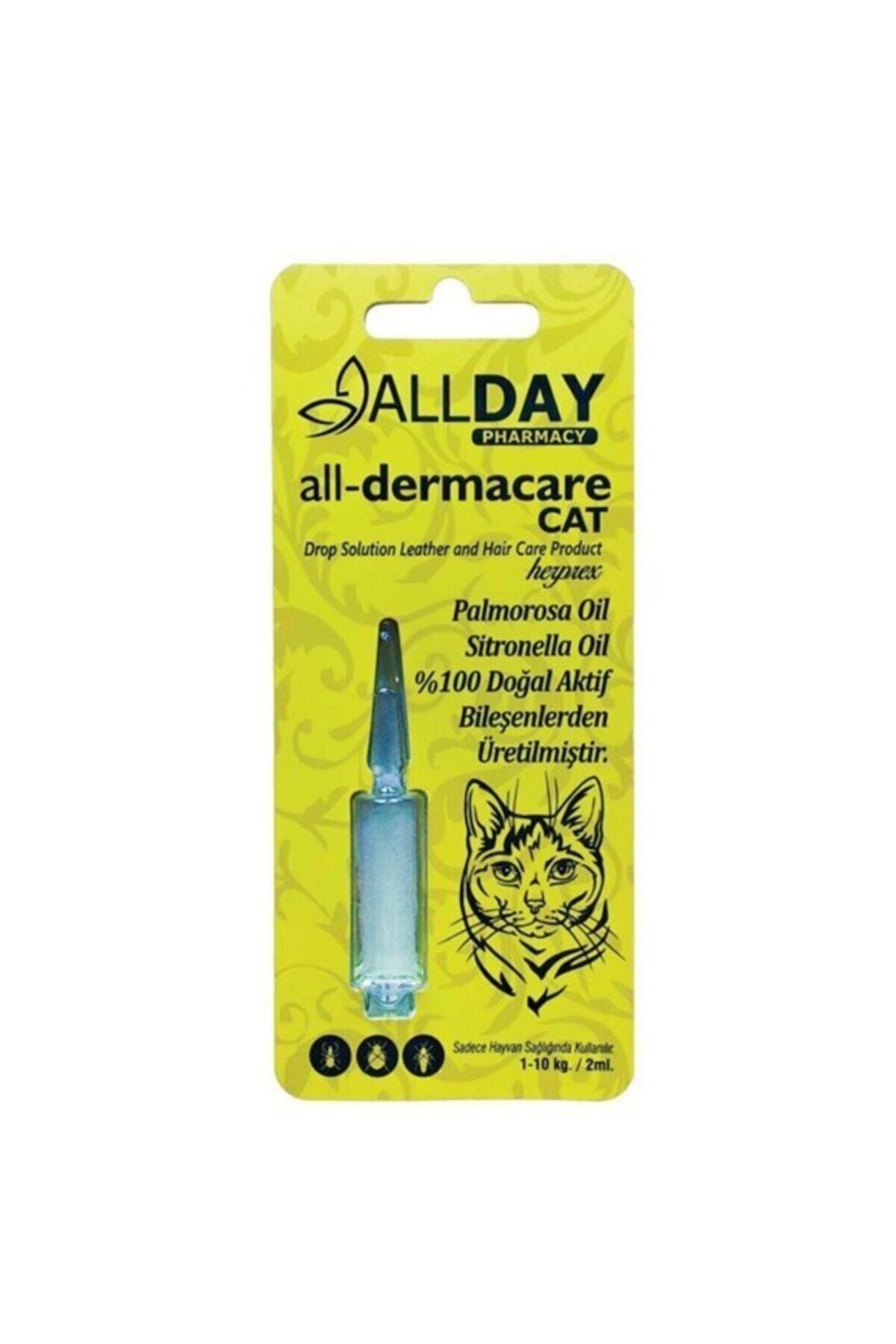 ALLDAY PHARMACY Allday All-dermacare Kedi Bitkisel Dış Parazit Koruyucu 1-10 Kg 2 Ml