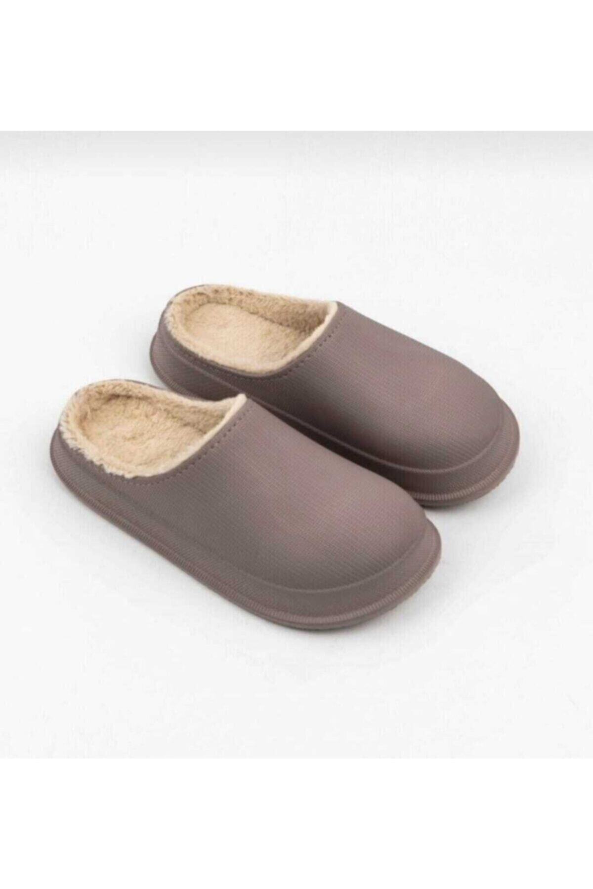 BHZ SHOES Içi Kürklü Ev Ve Dışarı Terliği